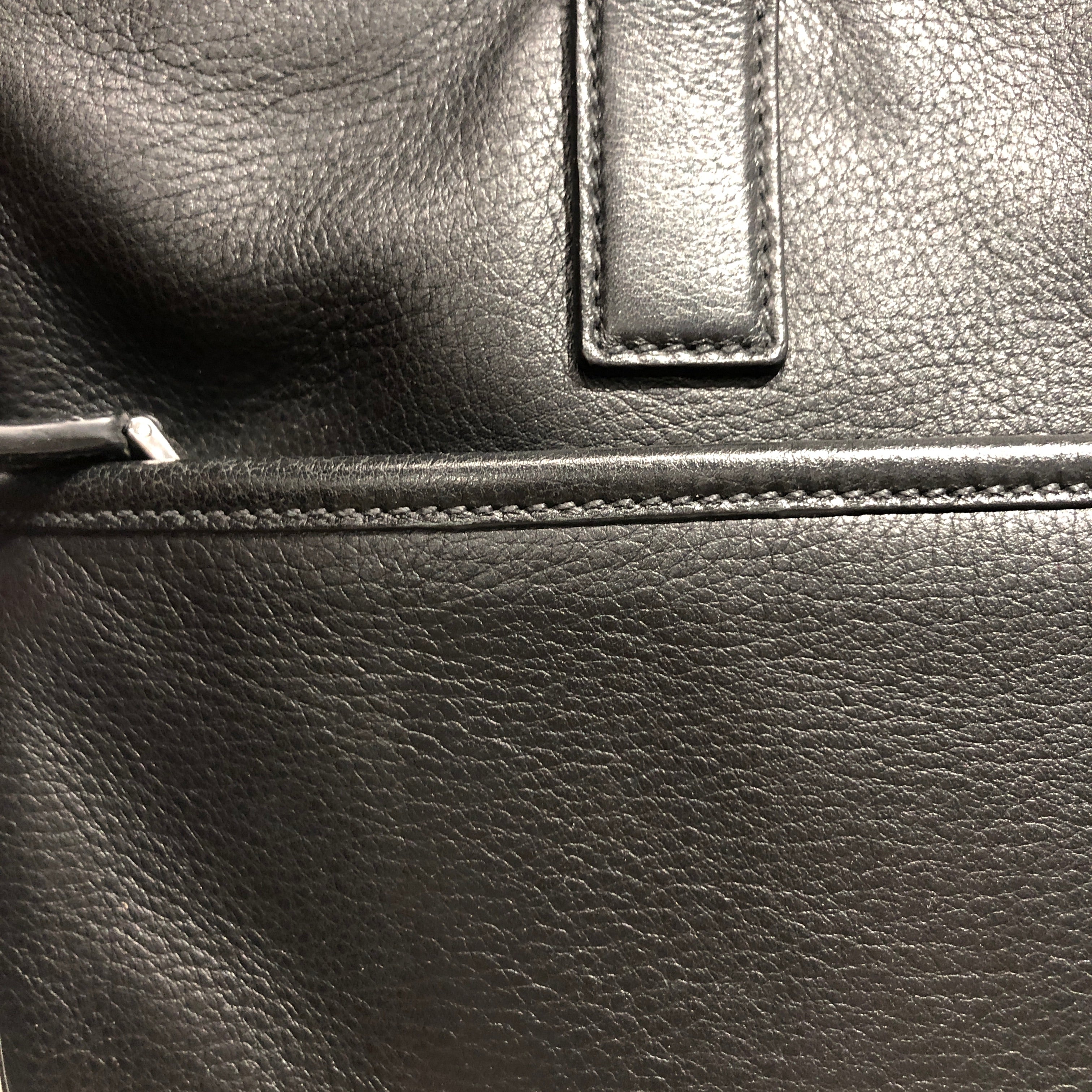 PRADA/Cross Body Bag/Leather/BLK/CONVERTIBLE FRONT POCKET view 5
