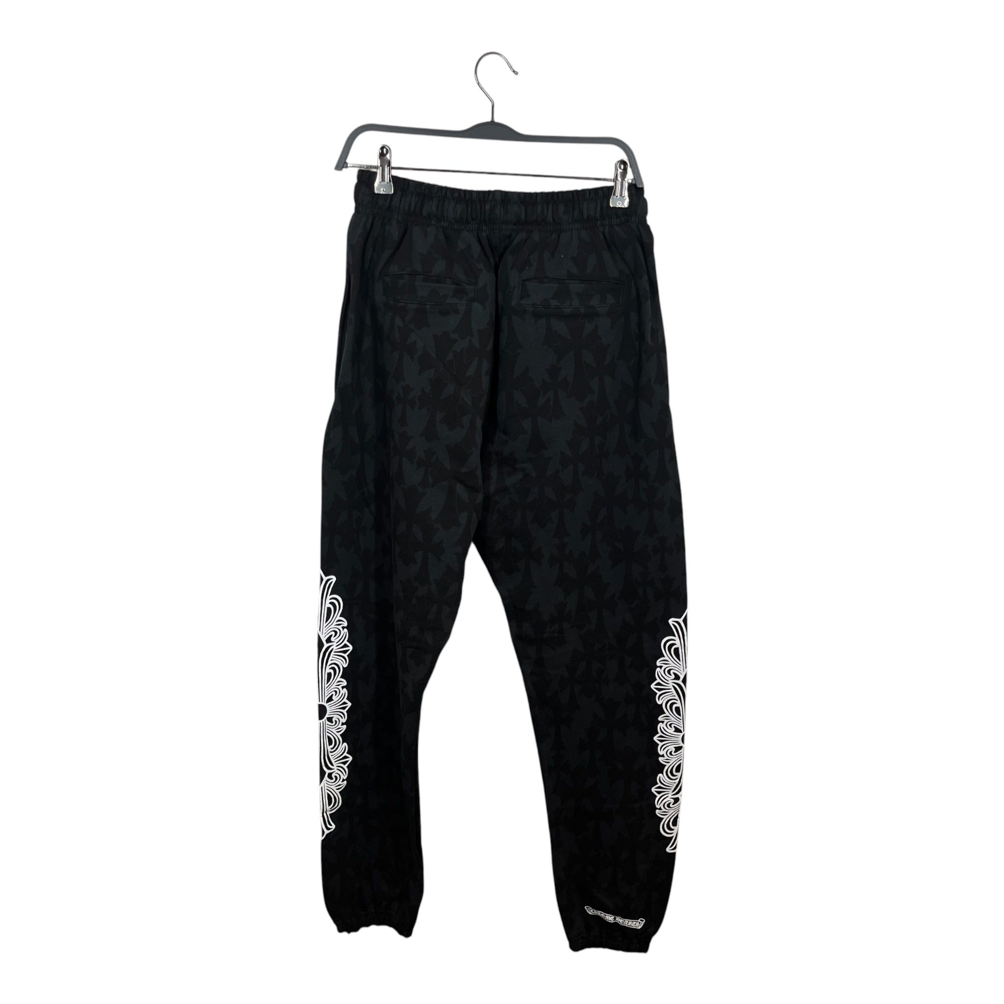 CHROME HEARTS/Pants/M/Cotton/BLK/All Over Print/Cemetery All Over Sweat Pants view 2