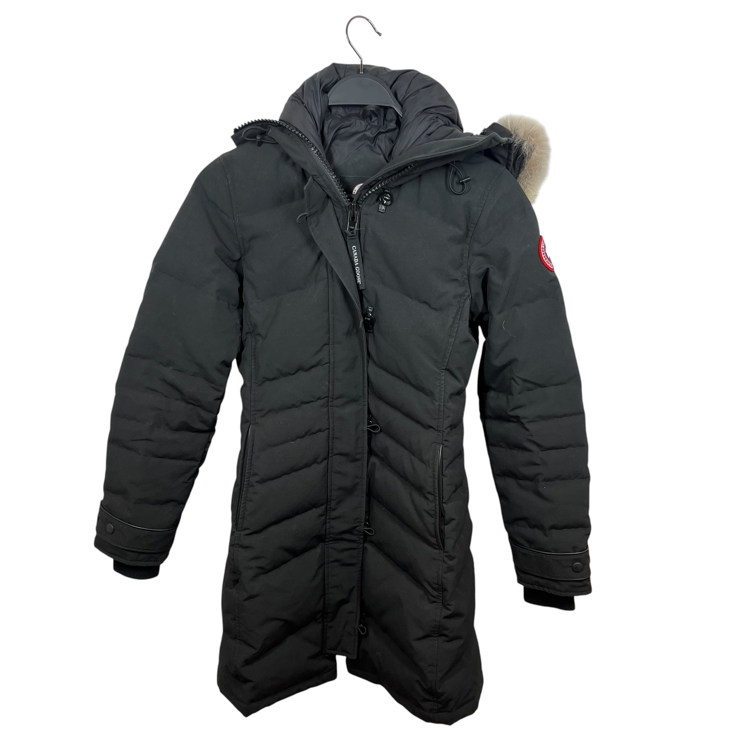 CANADA GOOSE/Puffer Jkt/XS/Polyester/BLK/FUR LINED PUFFER COAT view 1