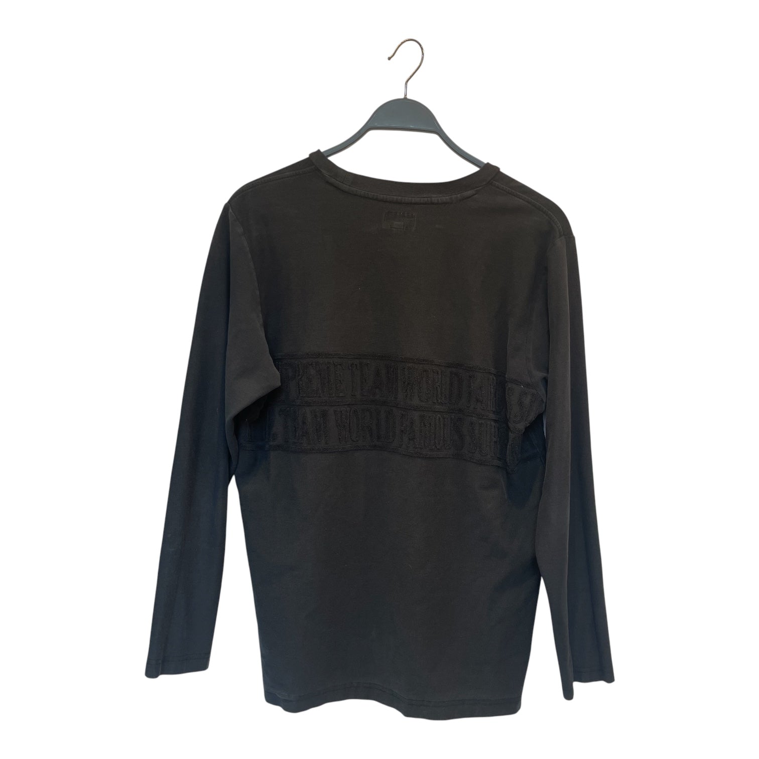 Supreme/LS T-Shirt/M/Cotton/BLK/TOWEL TEAM WORLD view 2