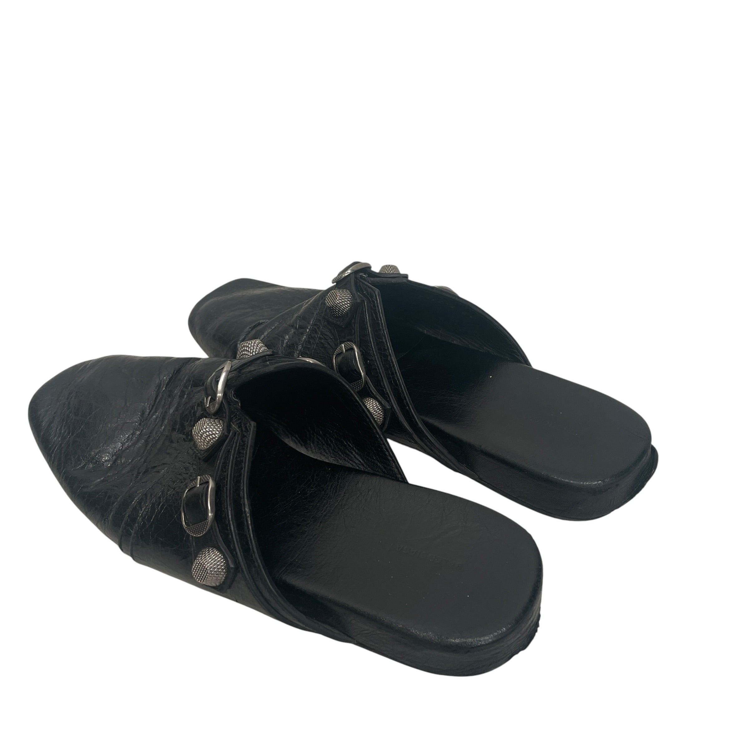 BALENCIAGA/Loafers/EU 41/Leather/BLK/COSY MULES view 2