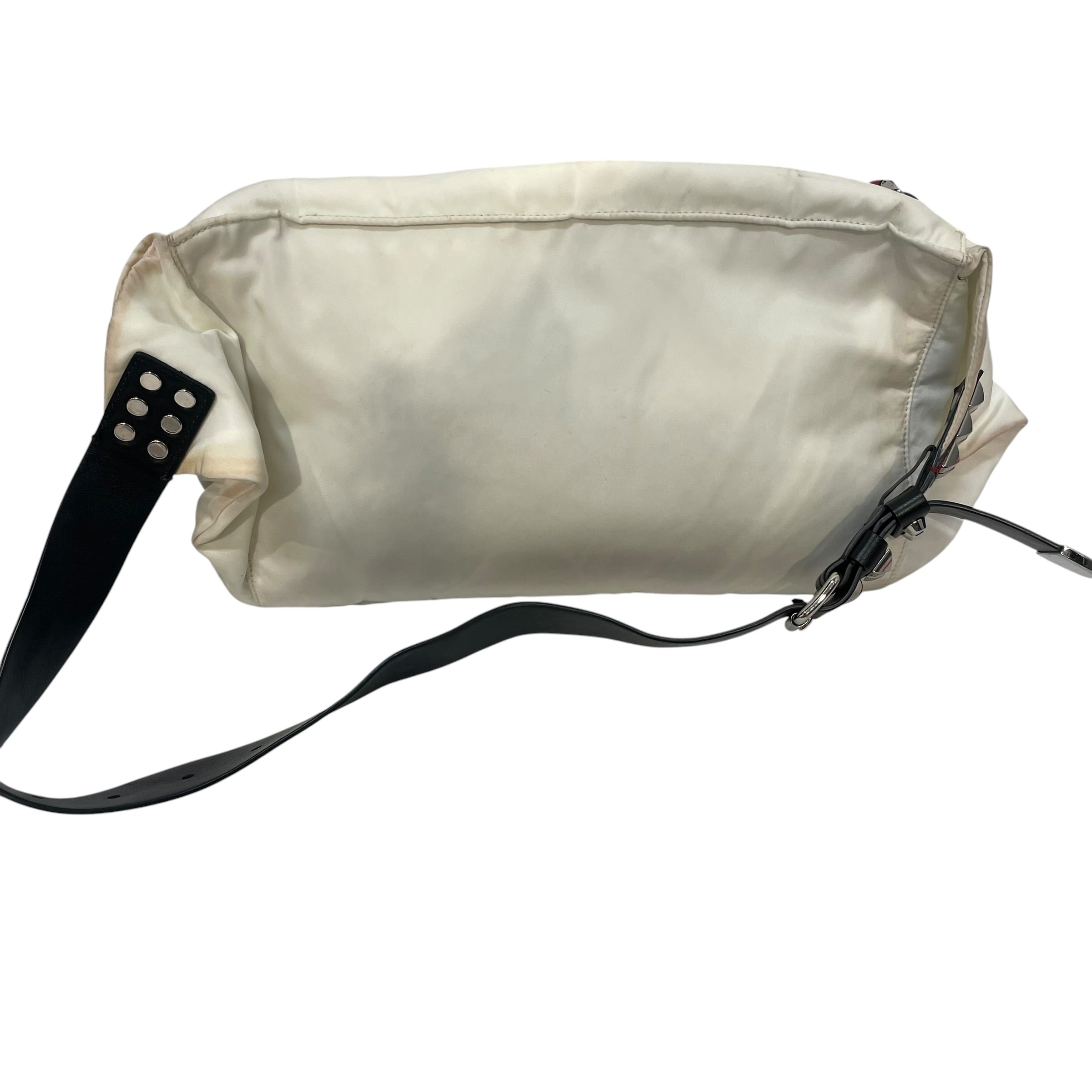 PRADA/Fanny Pack/Nylon/WHT/RED STUDS view 2