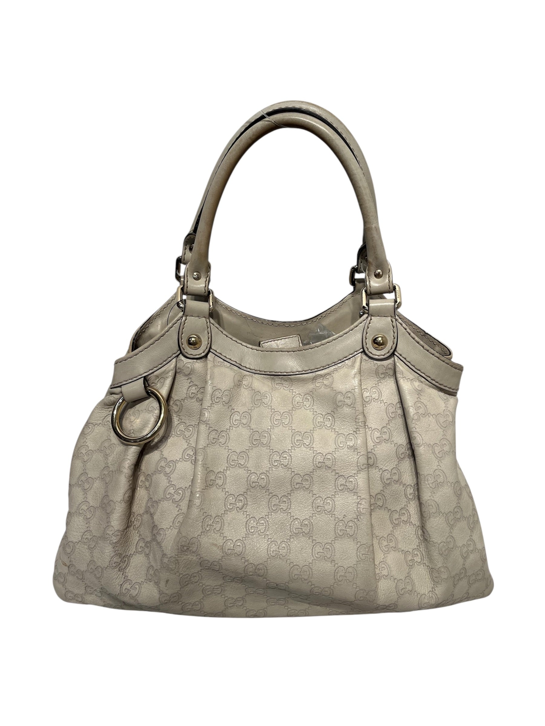 GUCCI/Hand Bag/All Over Print/Leather/CRM/Sukey tote bag view 1