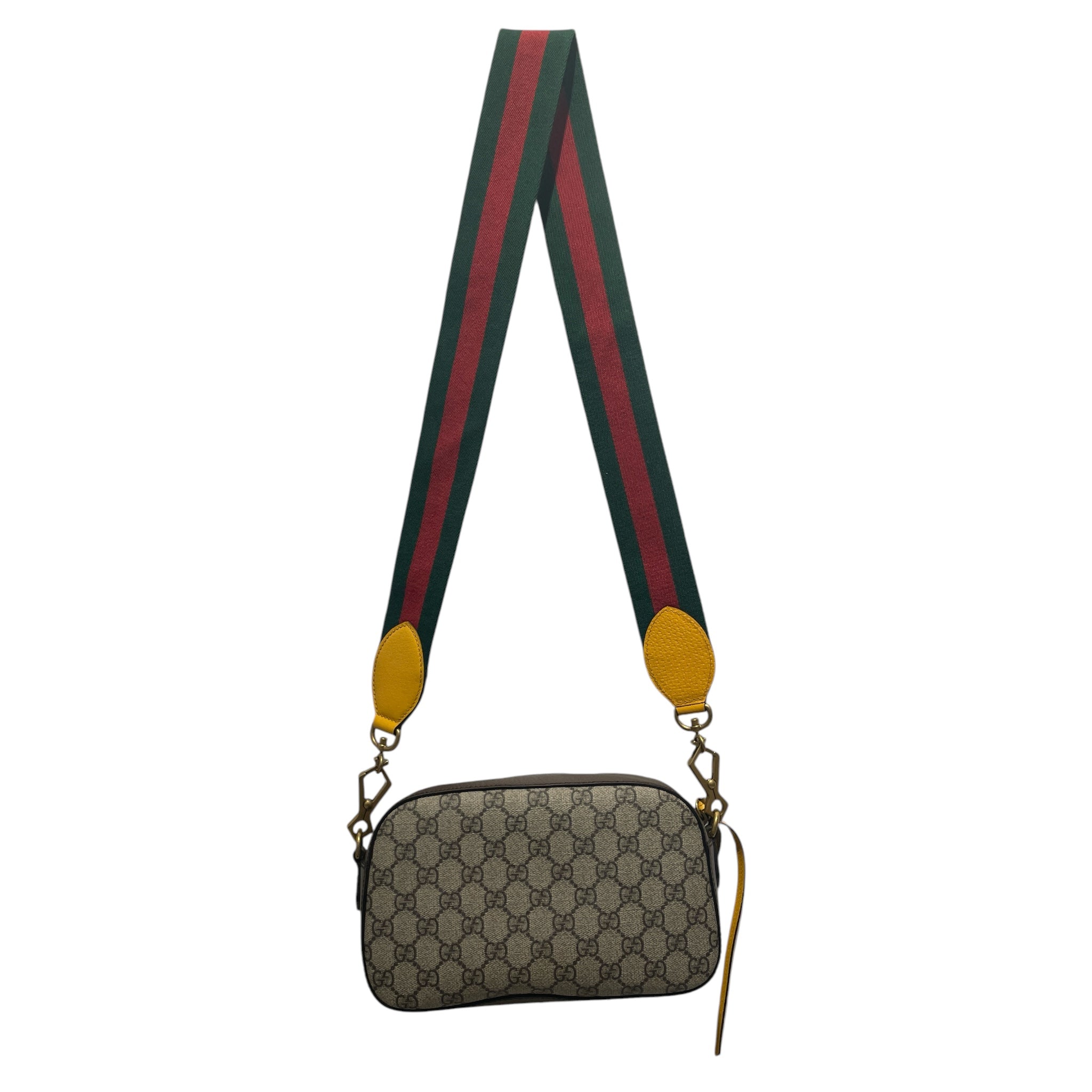 GUCCI/Cross Body Bag/Monogram/Leather/BRW/GC Supreme Neo Vintage view 2
