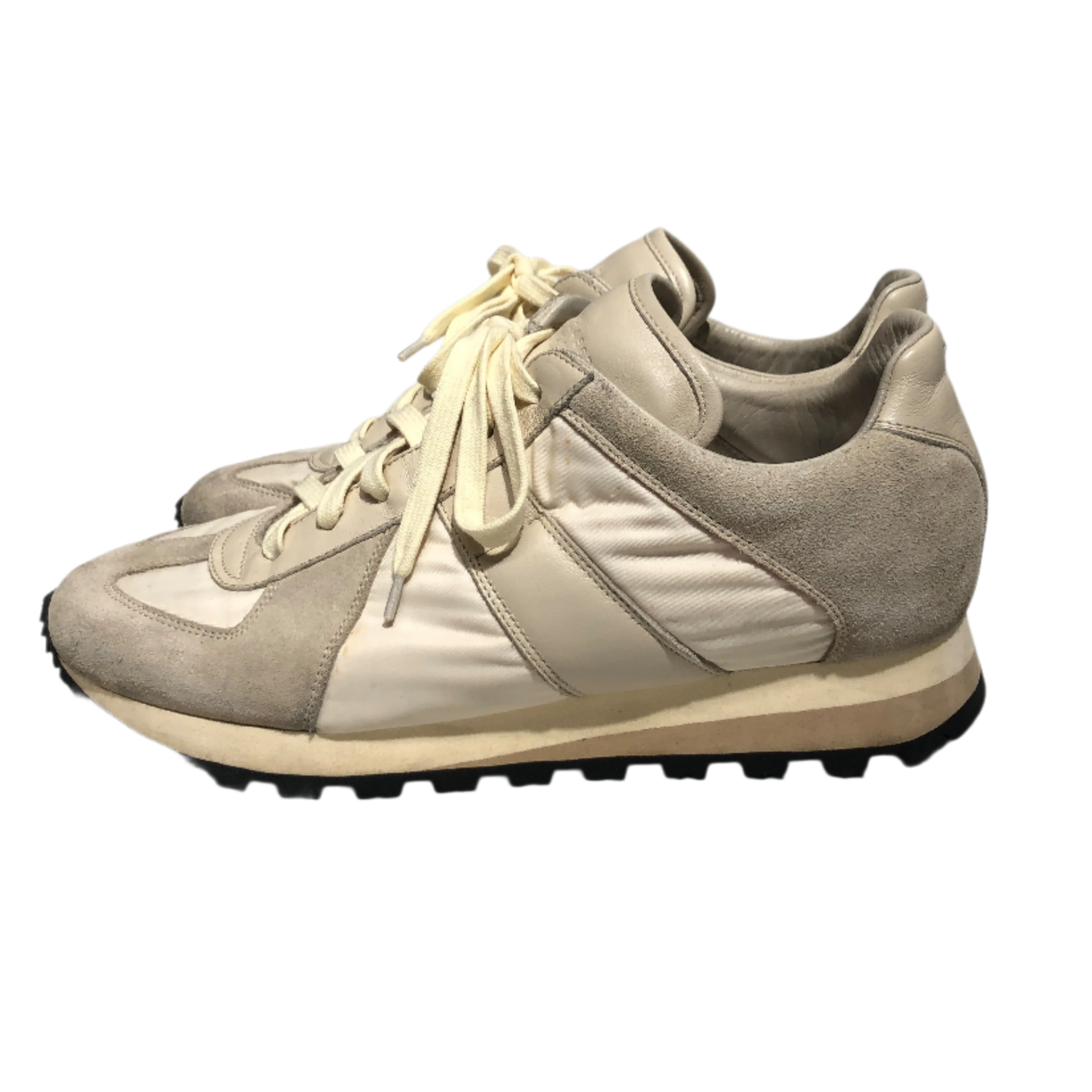 Maison Margiela/Low-Sneakers/EU 42/Cotton/CRM/Retro Runner view 2