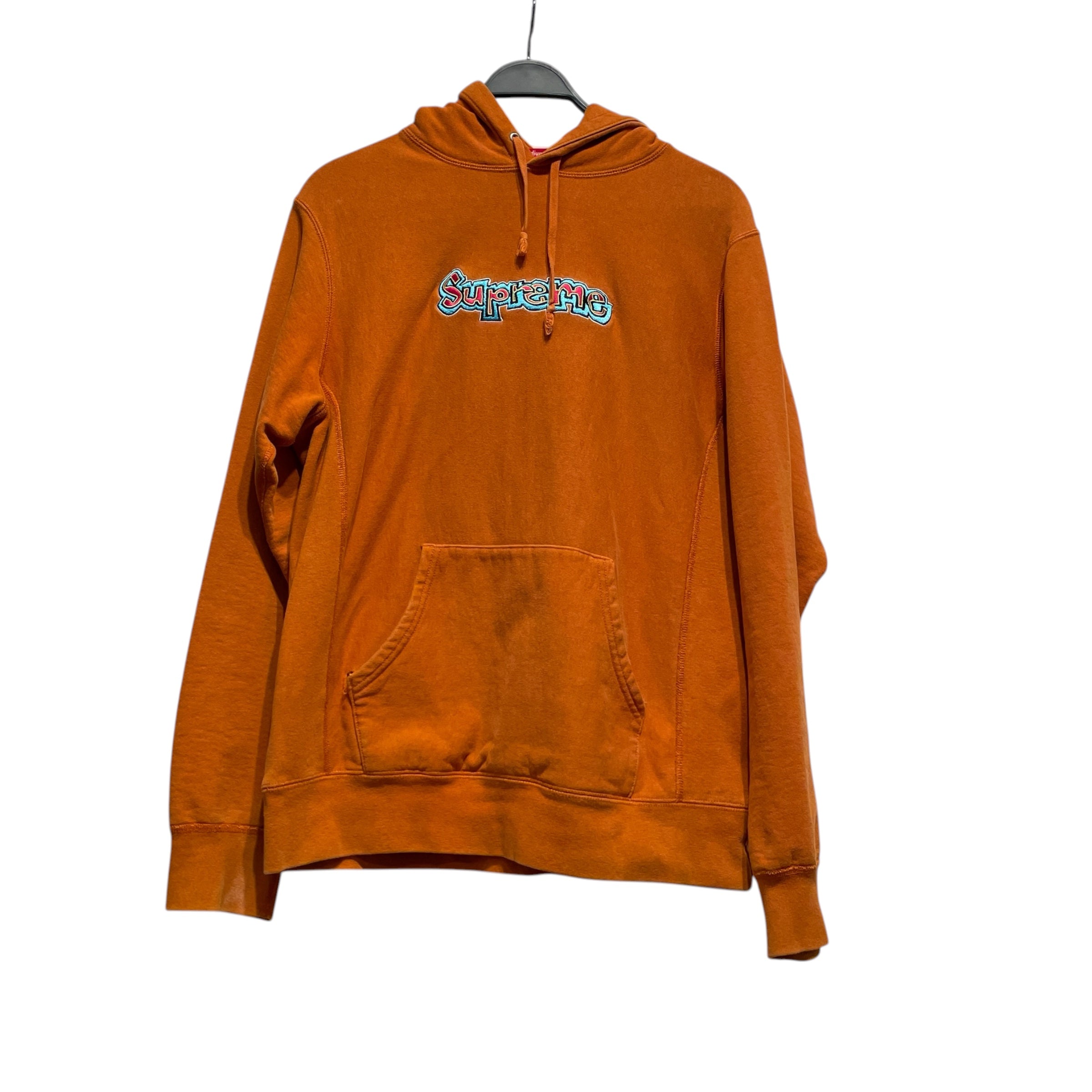Supreme/Hoodie/M/Cotton/ORN/gonz logo view 1