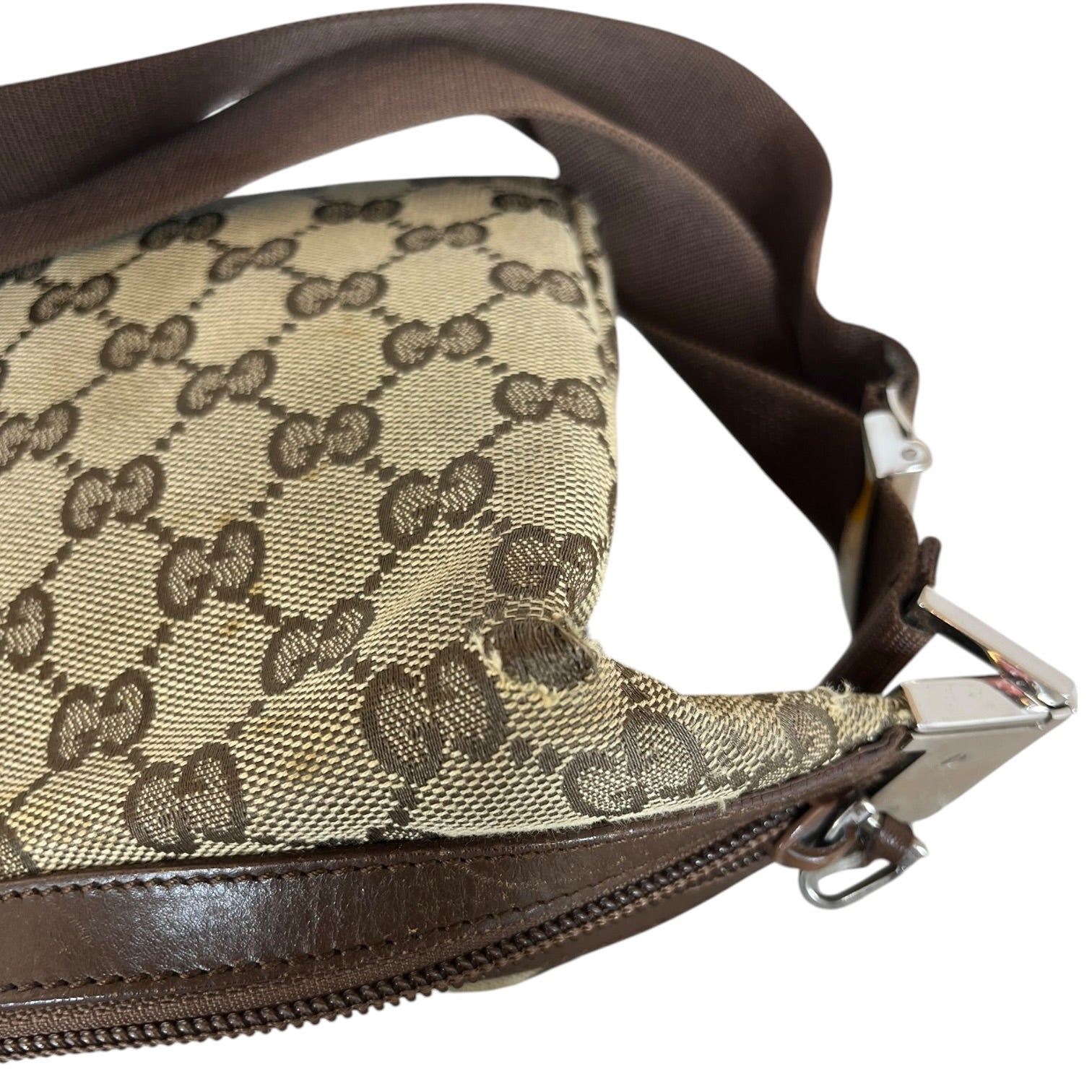 GUCCI/Bag/Monogram/Cotton/CML/GG CANVAS CRESCENT BAG view 11