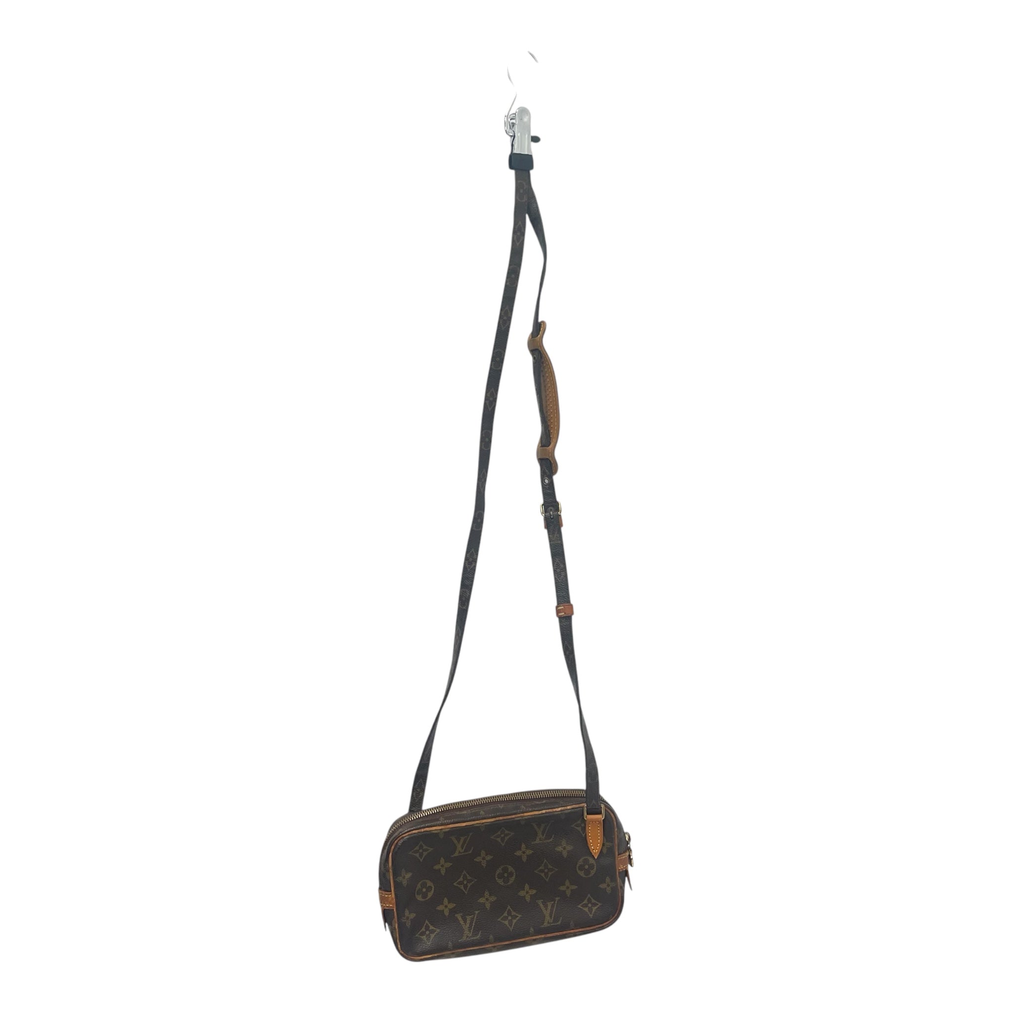 LOUIS VUITTON/Cross Body Bag/Brown/Monogram/POCHETTE MARLY BANDOULIERE_MONOGRAM CANVAS/M51828 view 2