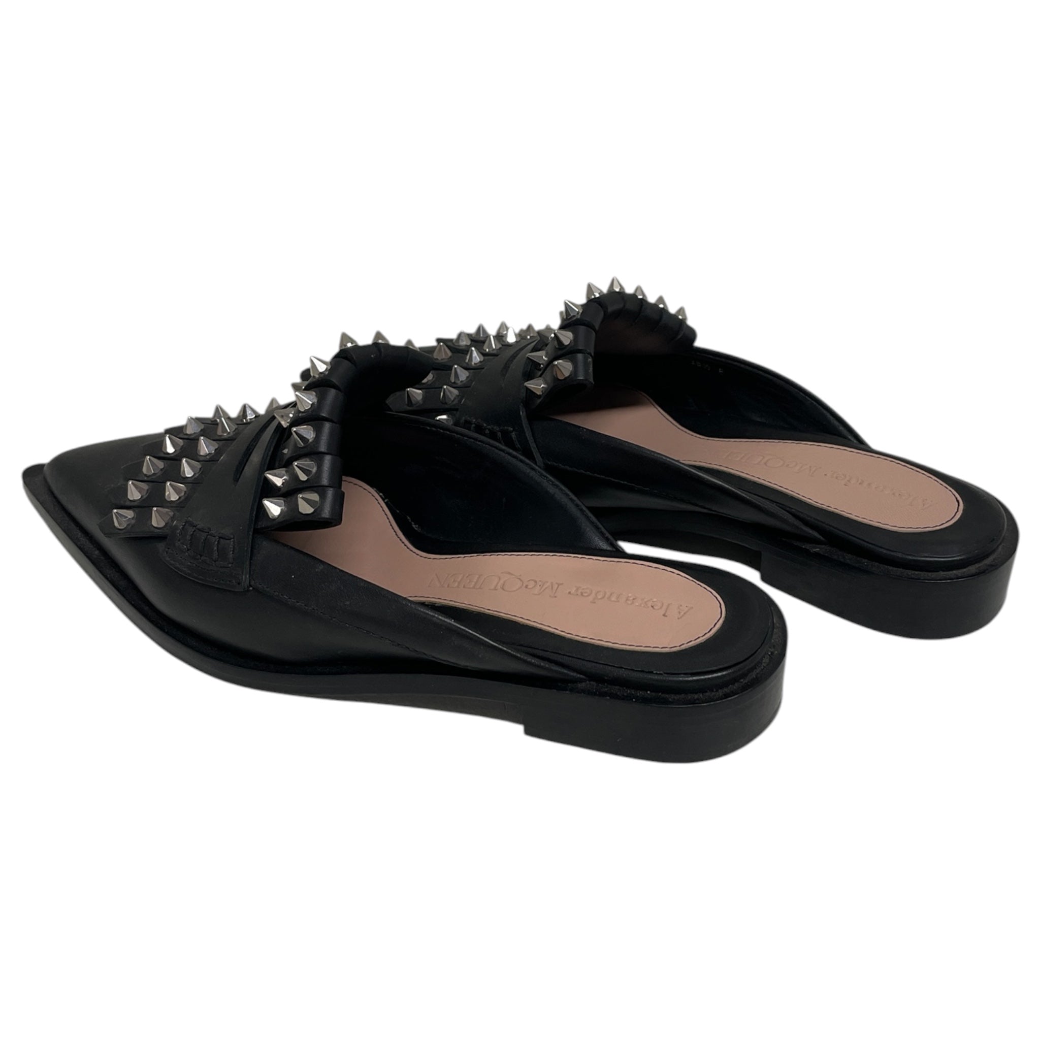 Alexander McQueen/Heels/US 5/Leather/BLK/STUDDED MULE/CLOG view 2