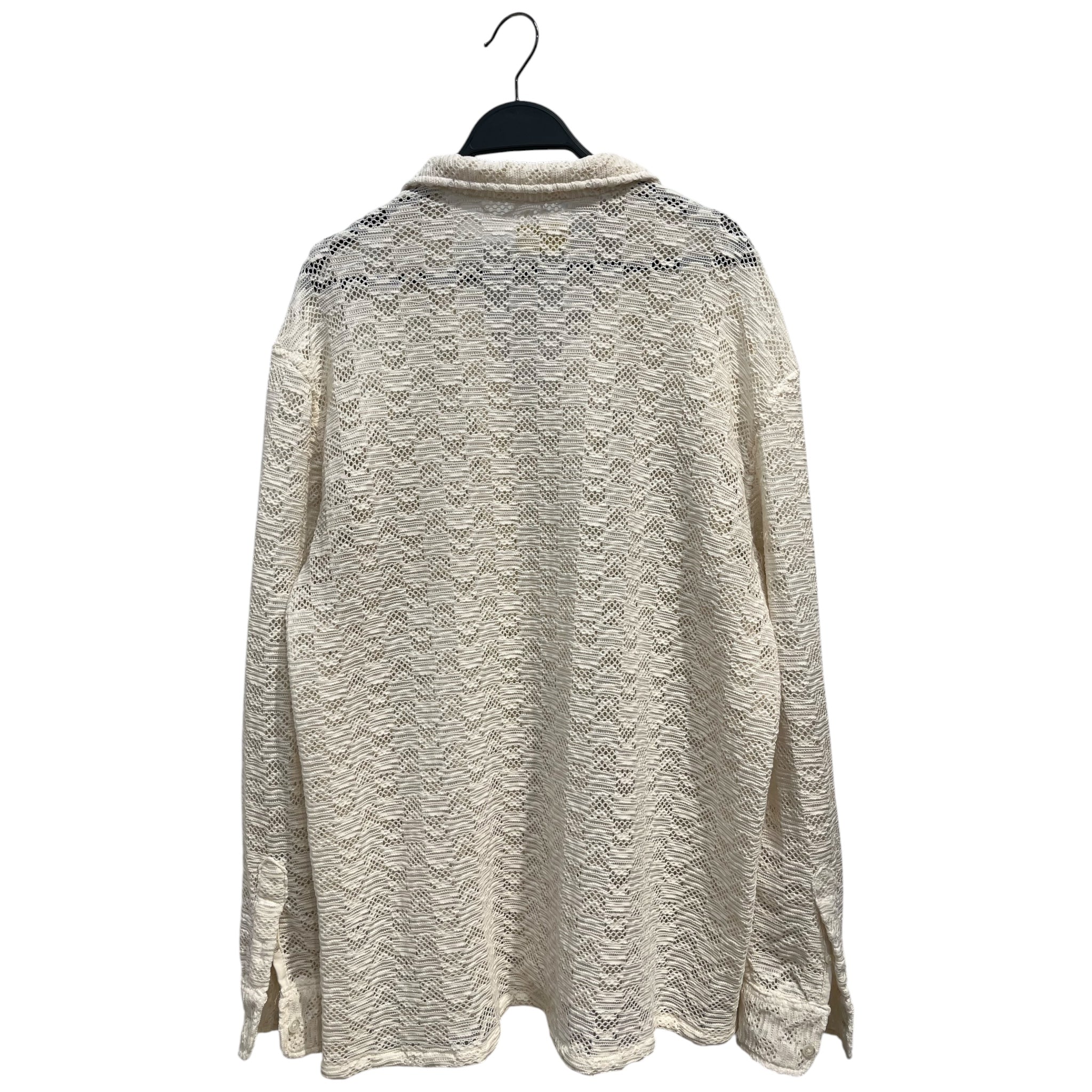 AIME LEON DORE/LS Shirt/L/Polyester/CRM/L/S RICO CROCHETED SHIRT view 2