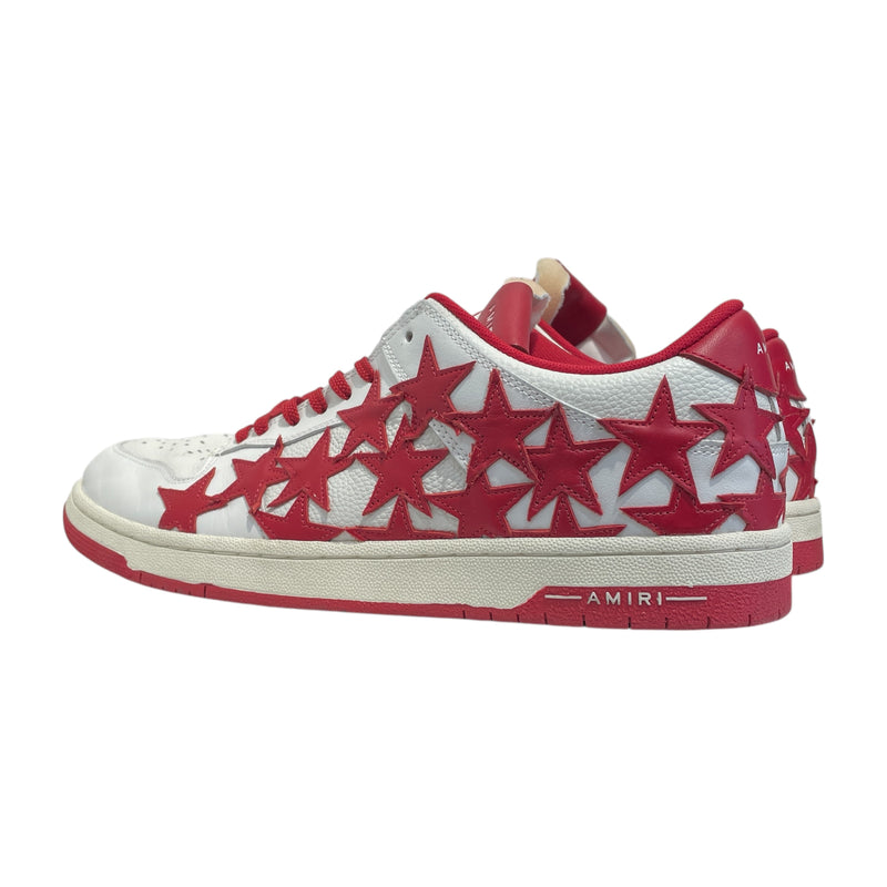 AMIRI/Low-Sneakers/US 14/All Over Print/Leather/RED/Stars Low