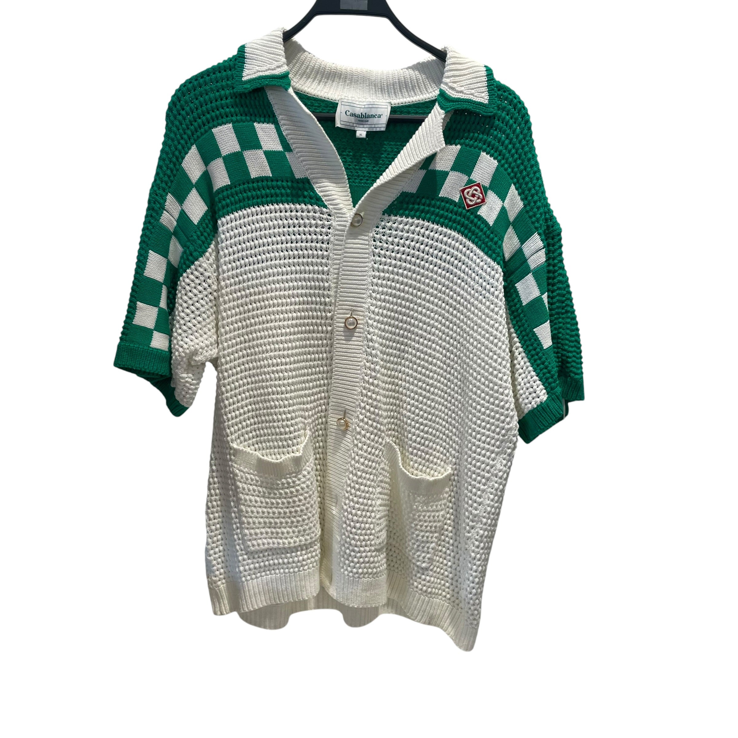 CASABLANCA/Polo Shirt/XL/Cotton/GRN/CROCHET view 1