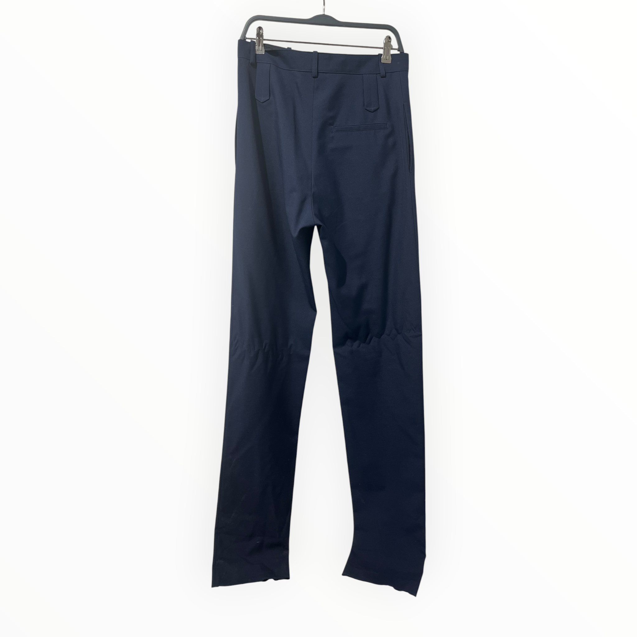 BALENCIAGA/Pants/46/Wool/NVY/SMALL FRONT POCKET FLAT FRONT view 2
