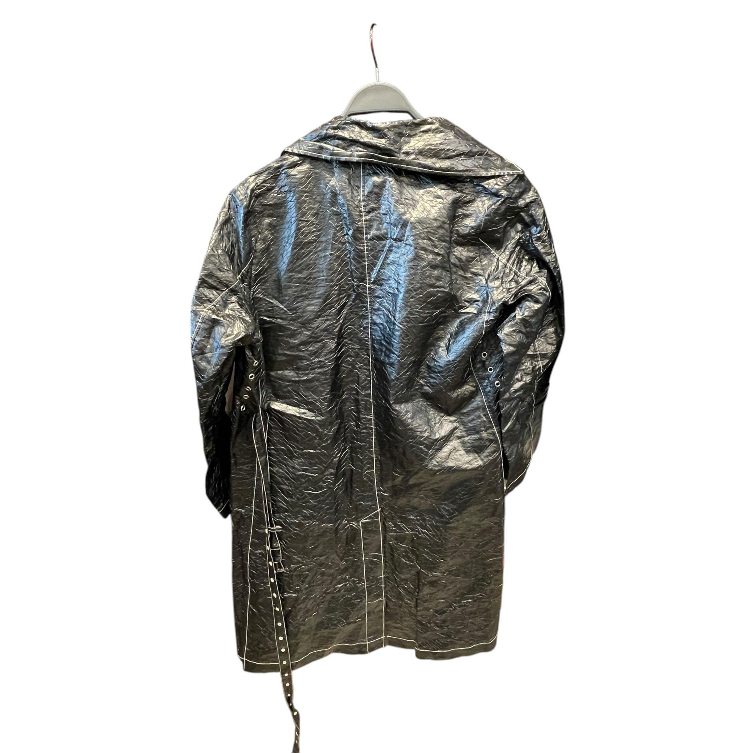 1017 ALYX 9SM(ALYX)/Coat/XS/Polyester/BLK/Contrast Seam Trench view 2