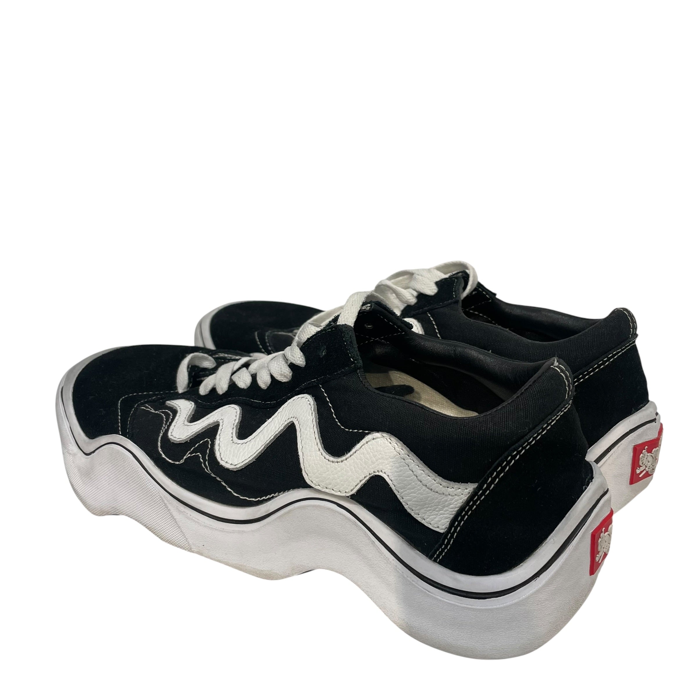 VANS/Low-Sneakers/US 9/Stripe/Suede/BLK/WAVY BABY view 2