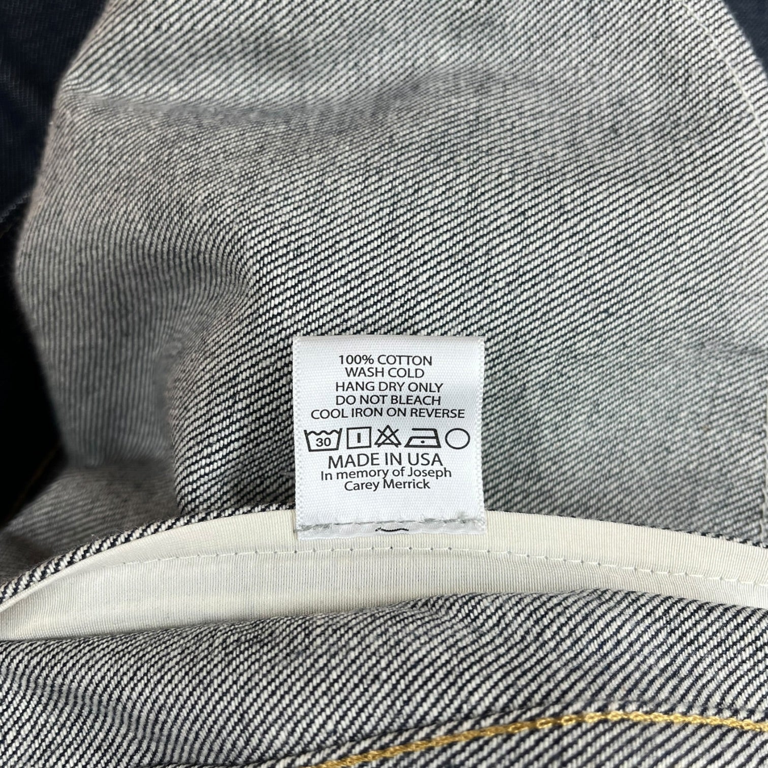 Brain Dead/A.P.C./Denim Jkt/XL/Denim/NVY/SELVEDGE TYPE 2 view 4