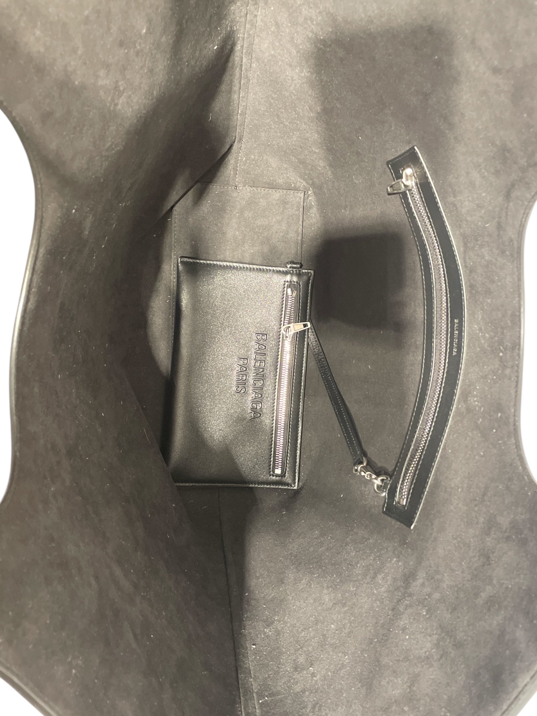 BALENCIAGA/Tote Bag/BLK/LEATHER TOTE view 4