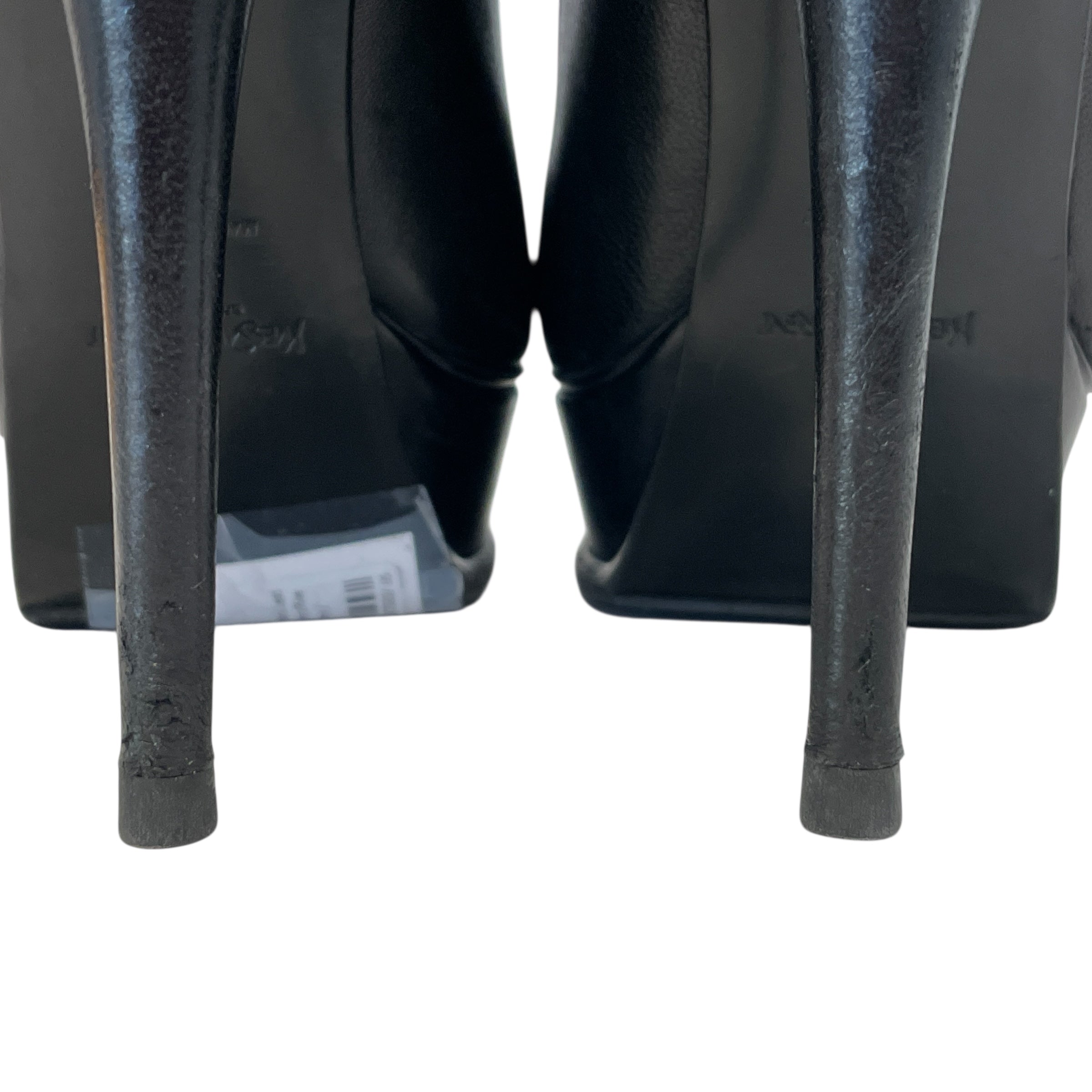 YVES SAINT LAURENT/Heels/EU 36/Leather/BLK/Platform/Rive Gauche Platform view 6