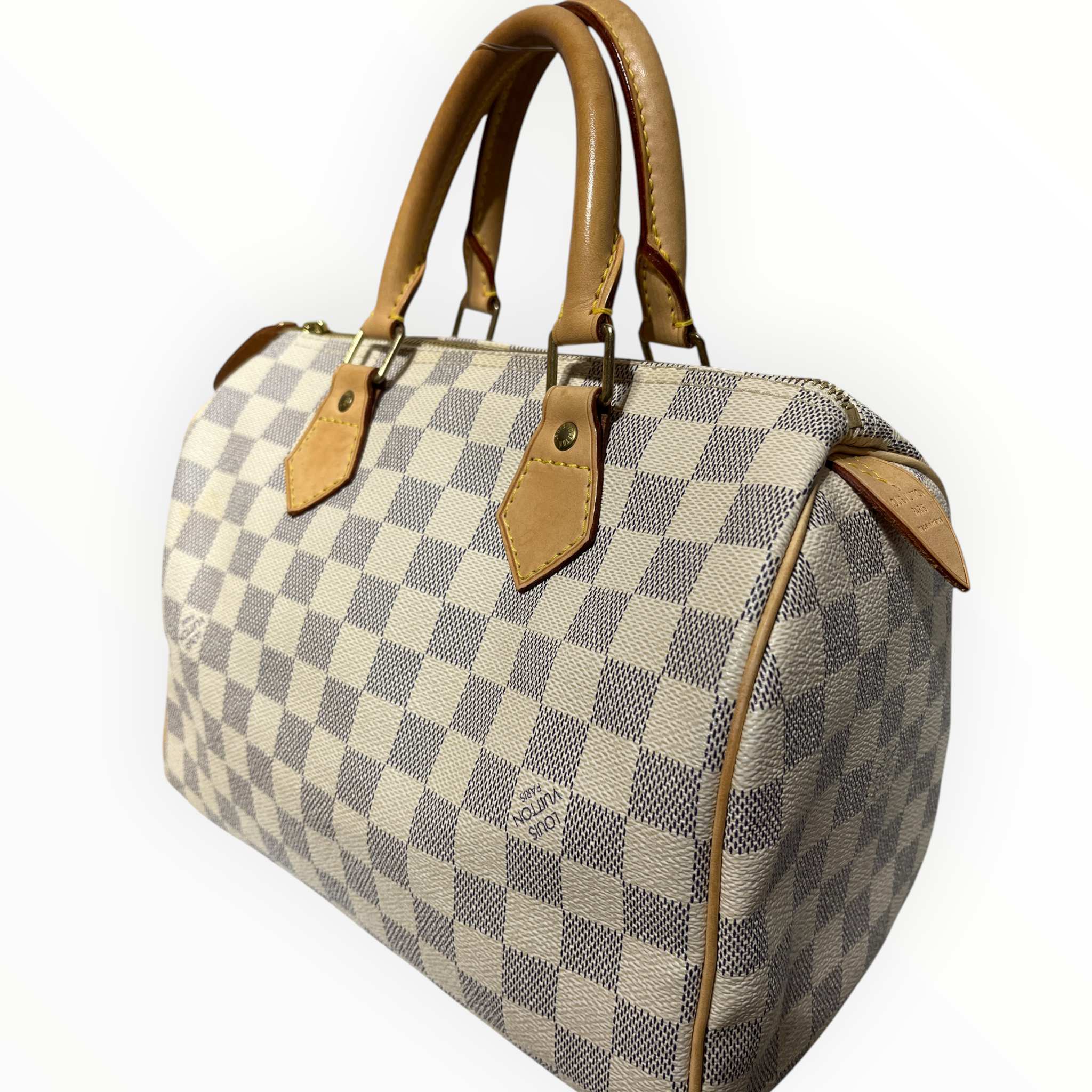 LOUIS VUITTON/Hand Bag/Leather/WHT/azur speedy 25 view 5