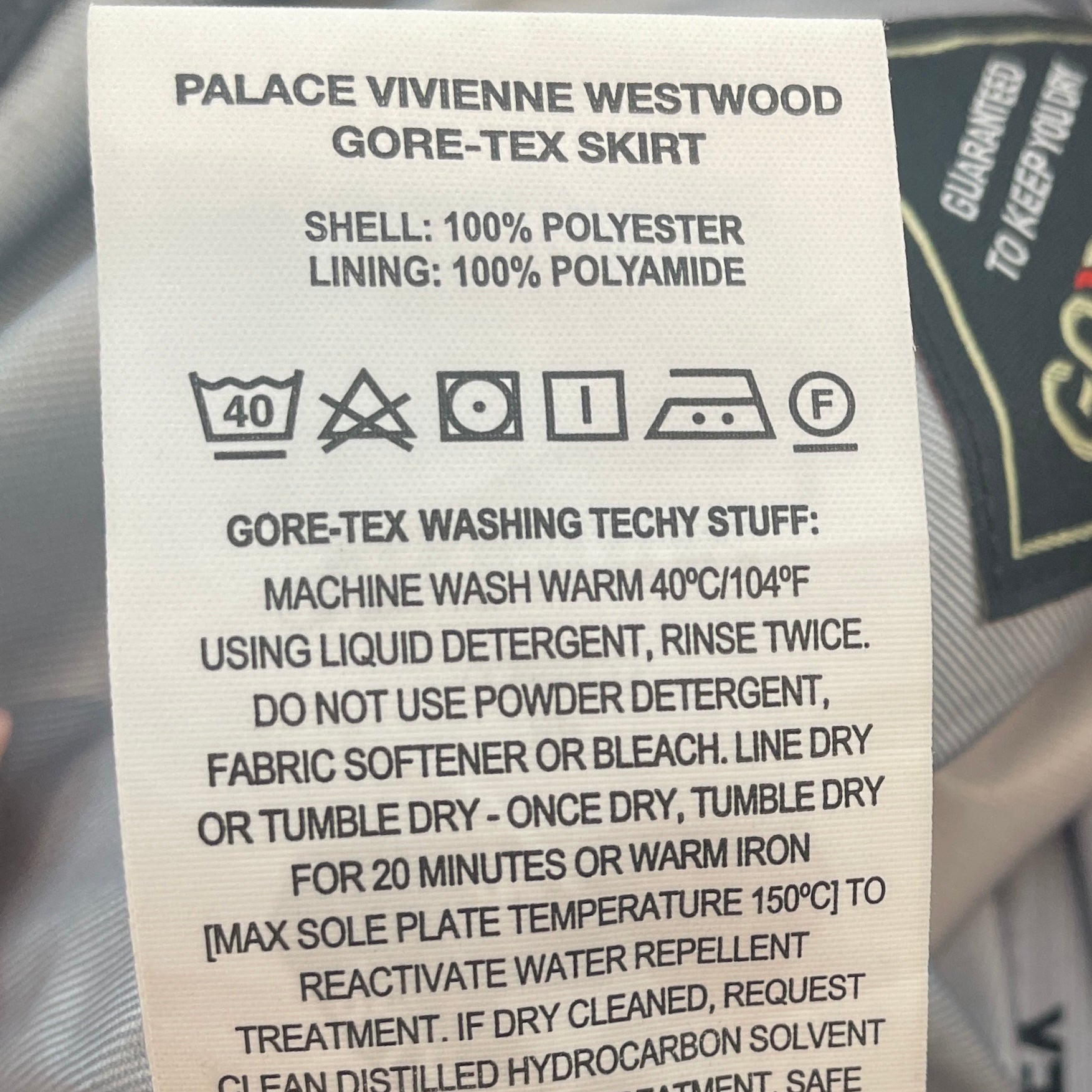 Vivienne Westwood/Long Skirt/S/All Over Print/Gore-Tex/GRY/palace collab dark print skirt view 4