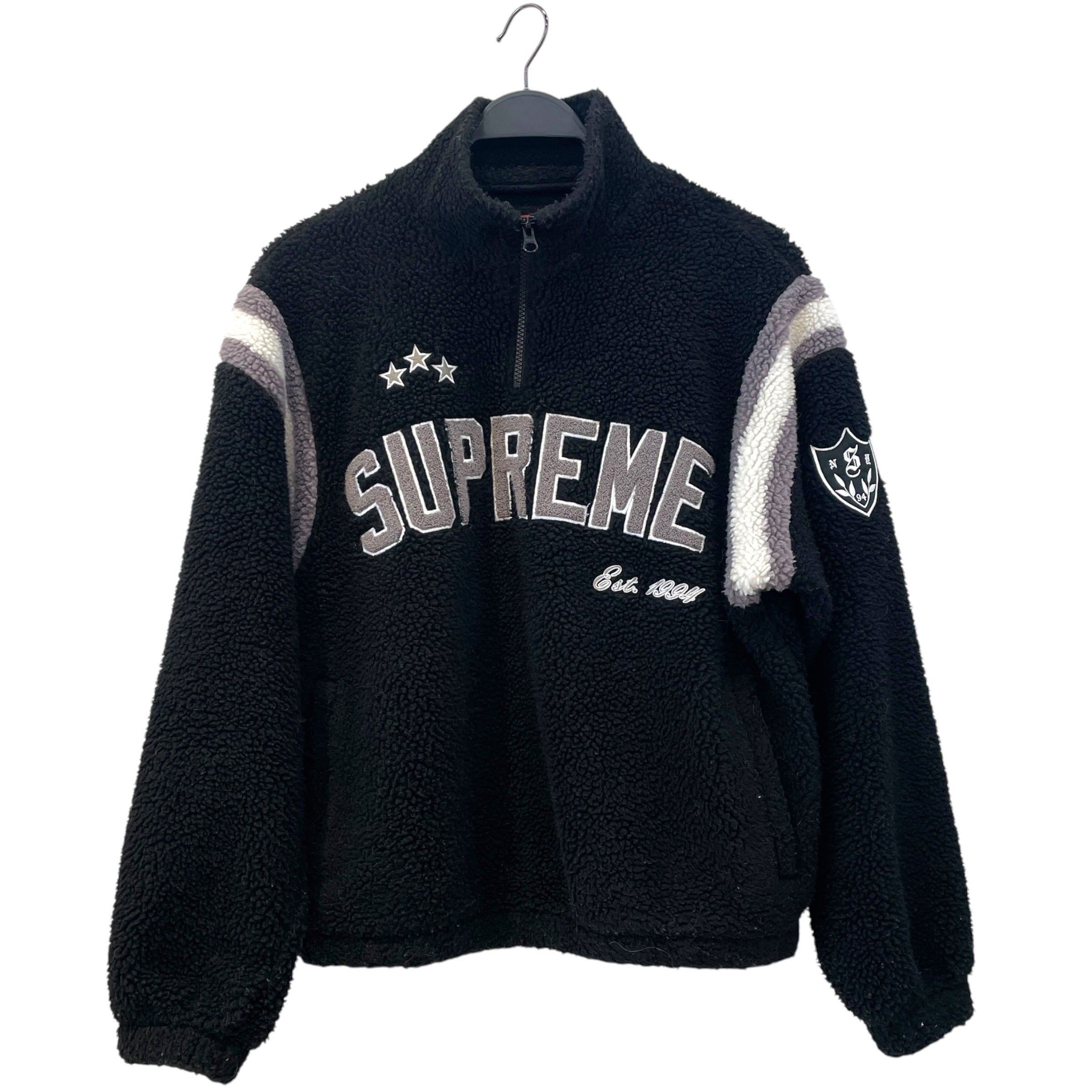 Supreme/Sweatshirt/S/Polyester/BLK/Arc Half Zip Fleece view 1
