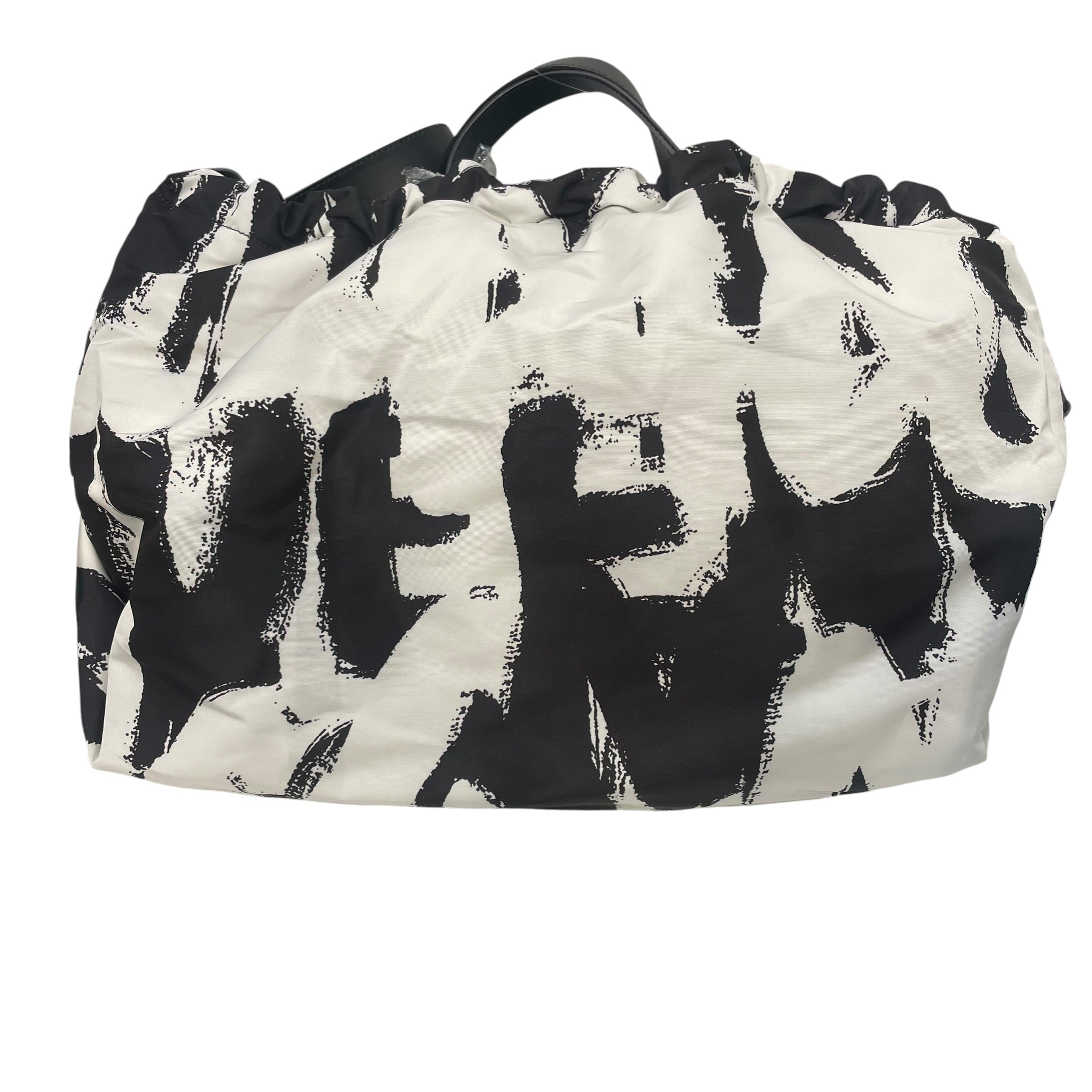 Alexander McQueen/Boston Bag/All Over Print/Nylon/WHT/BLACK DETAILS SCRUNCHED OPNING view 2
