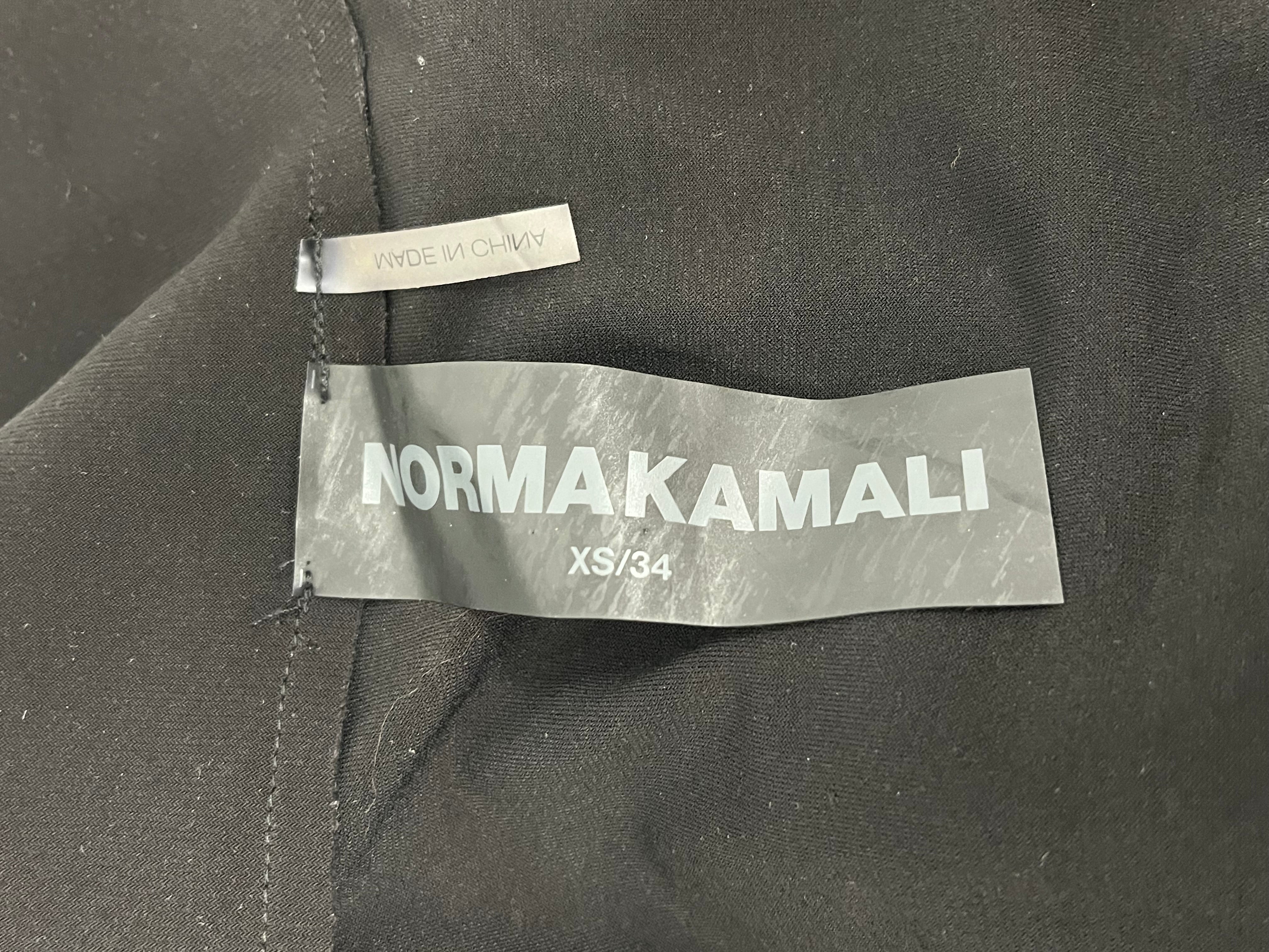 NORMA KAMALI/LS Dress/XS/Polyester/BLK/ view 3