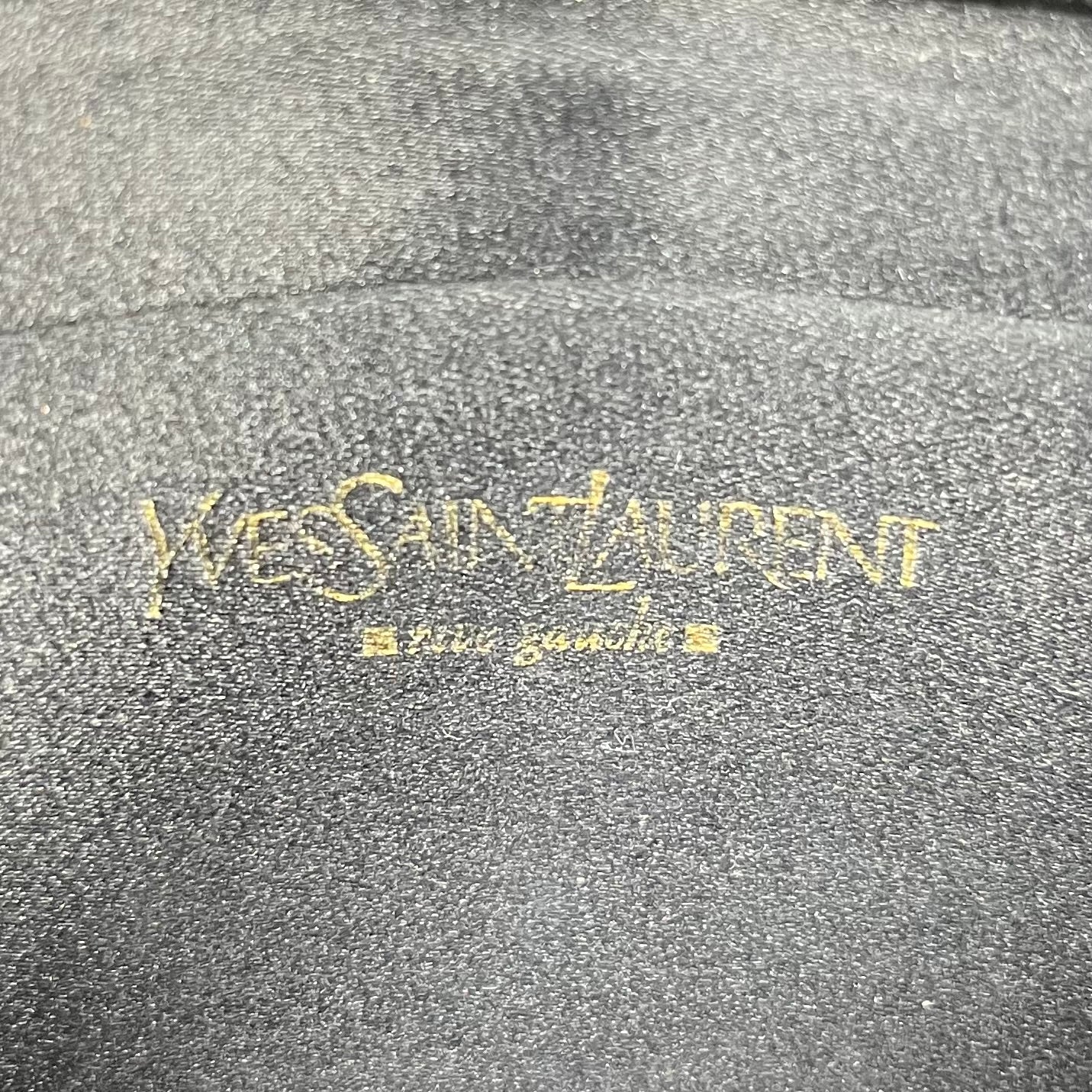 YVES SAINT LAURENT/Clutch Bag/Leather/BLK/PATENT LEATHER CLUTCH view 5