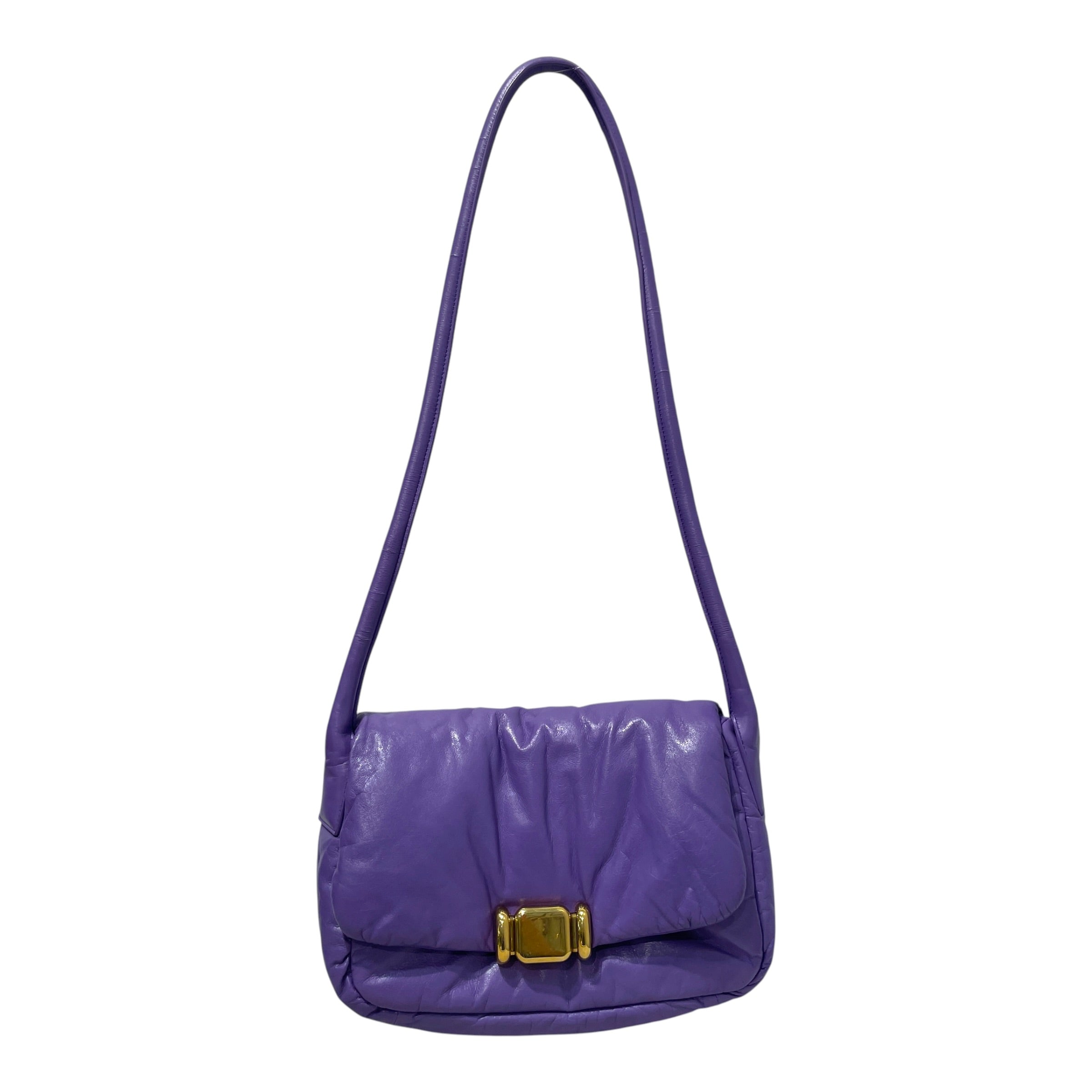 BOTTEGA VENETA/Cross Body Bag/Leather/PPL/Pad Brass Hardware Crossbody view 1
