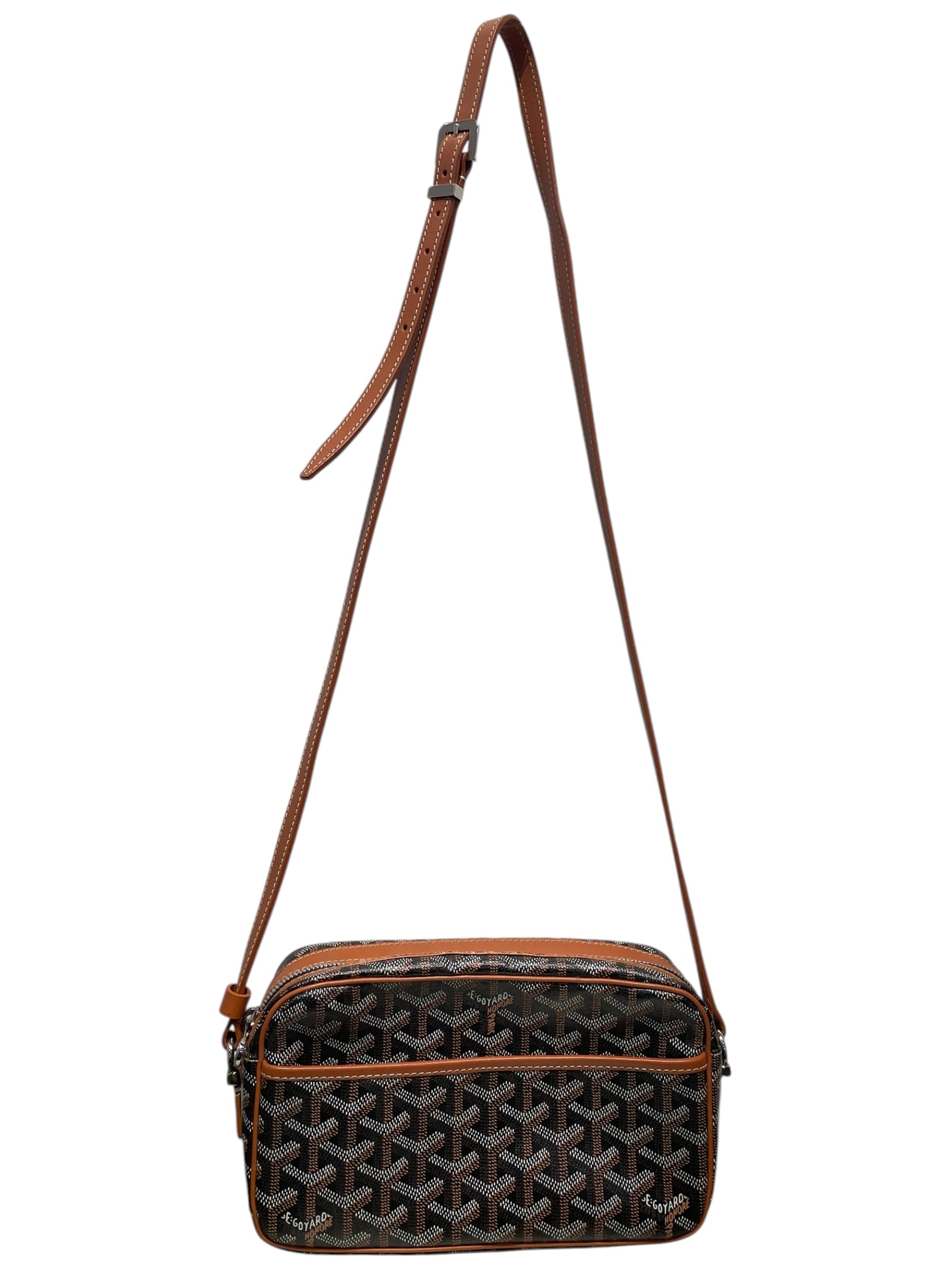 GOYARD/Cross Body Bag/Monogram/Leather/BRW/CAPVERT view 1