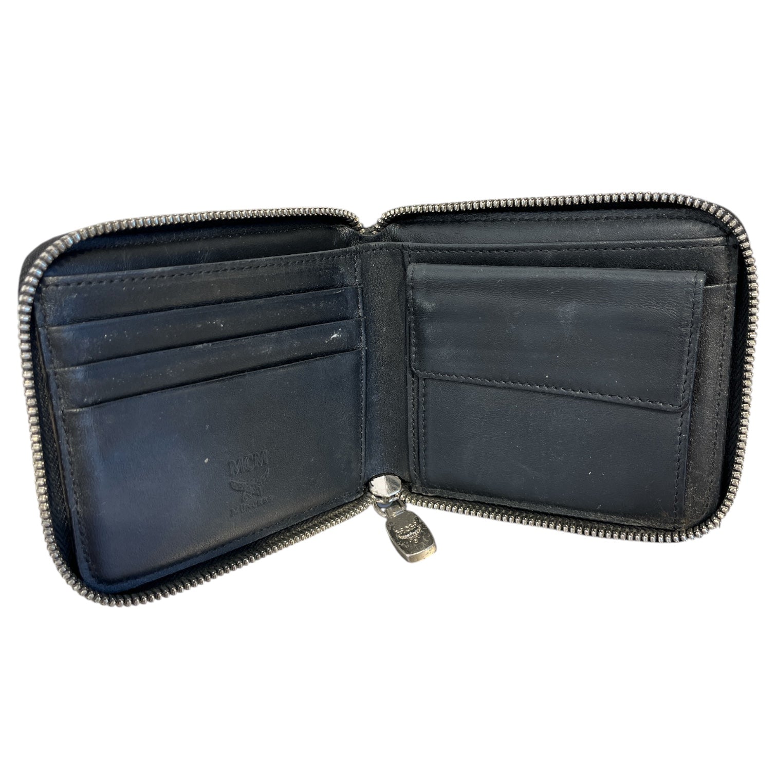 MCM/Coin Wallet/Monogram/Leather/BLK/PINK/BLUE STRIPE COIN PURSE view 5