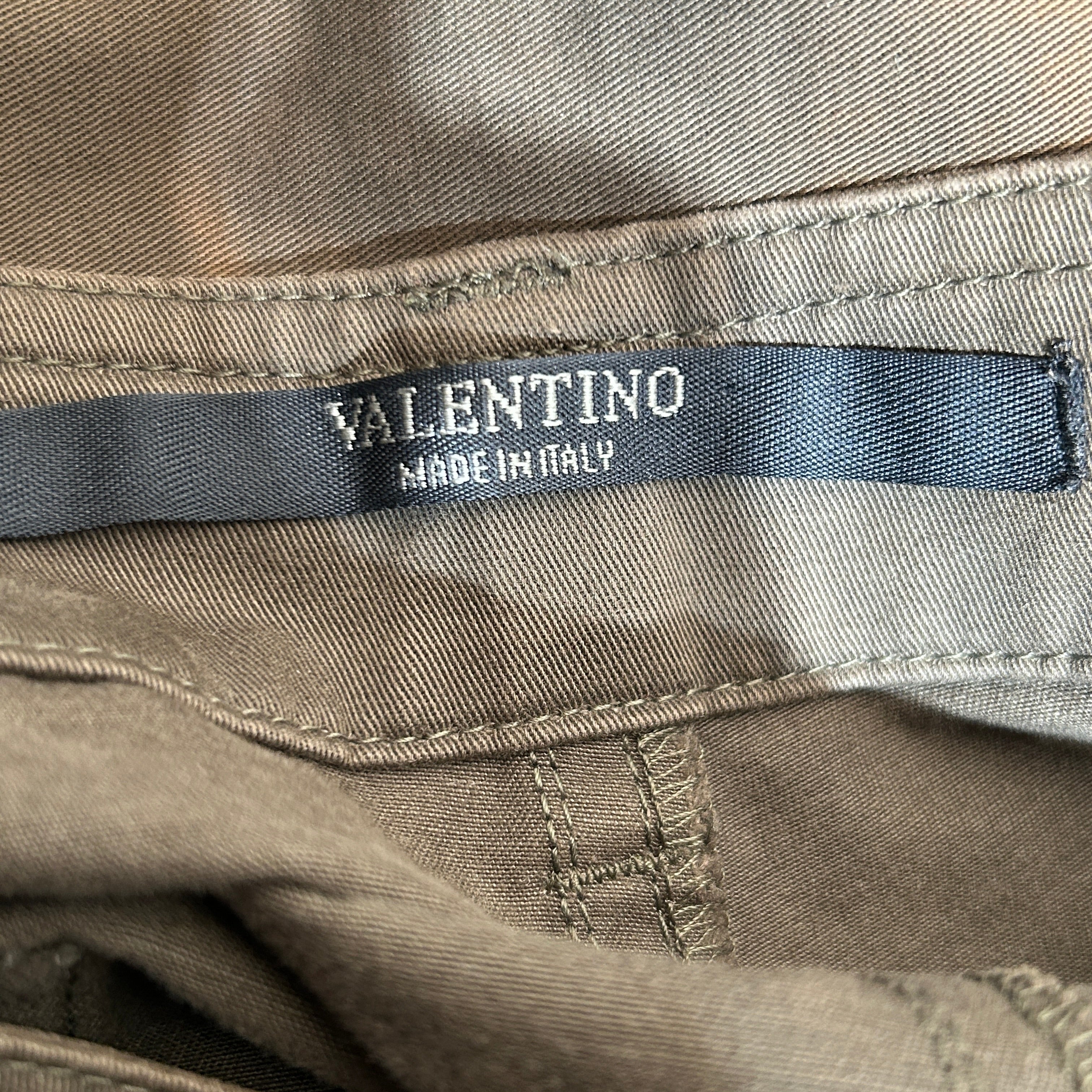 VALENTINO/Cargo Pants/50/Cotton/GRN/ONE SIDE POCKET view 3