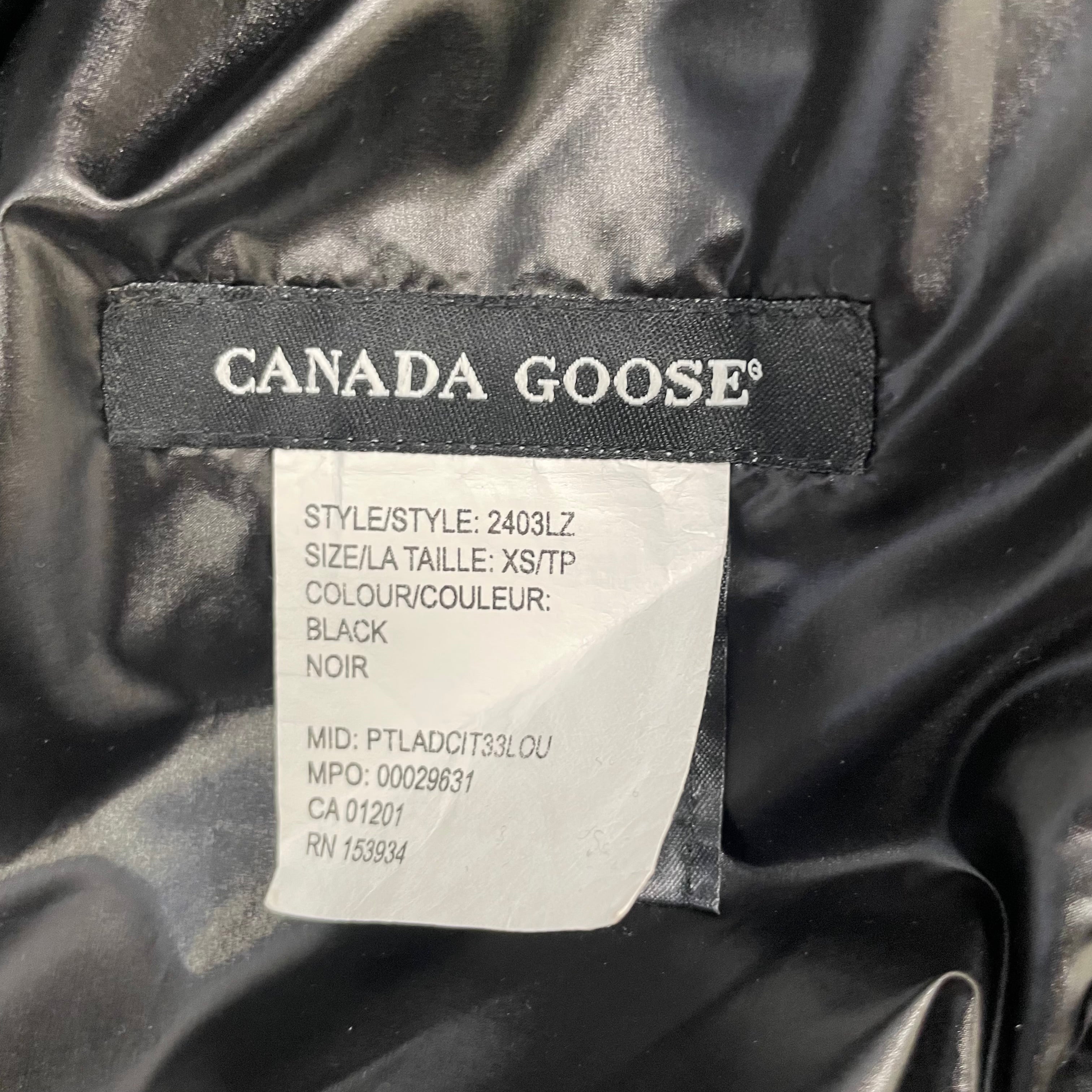 CANADA GOOSE/Windbreaker/XS/Nylon/BLK/#2403L view 4