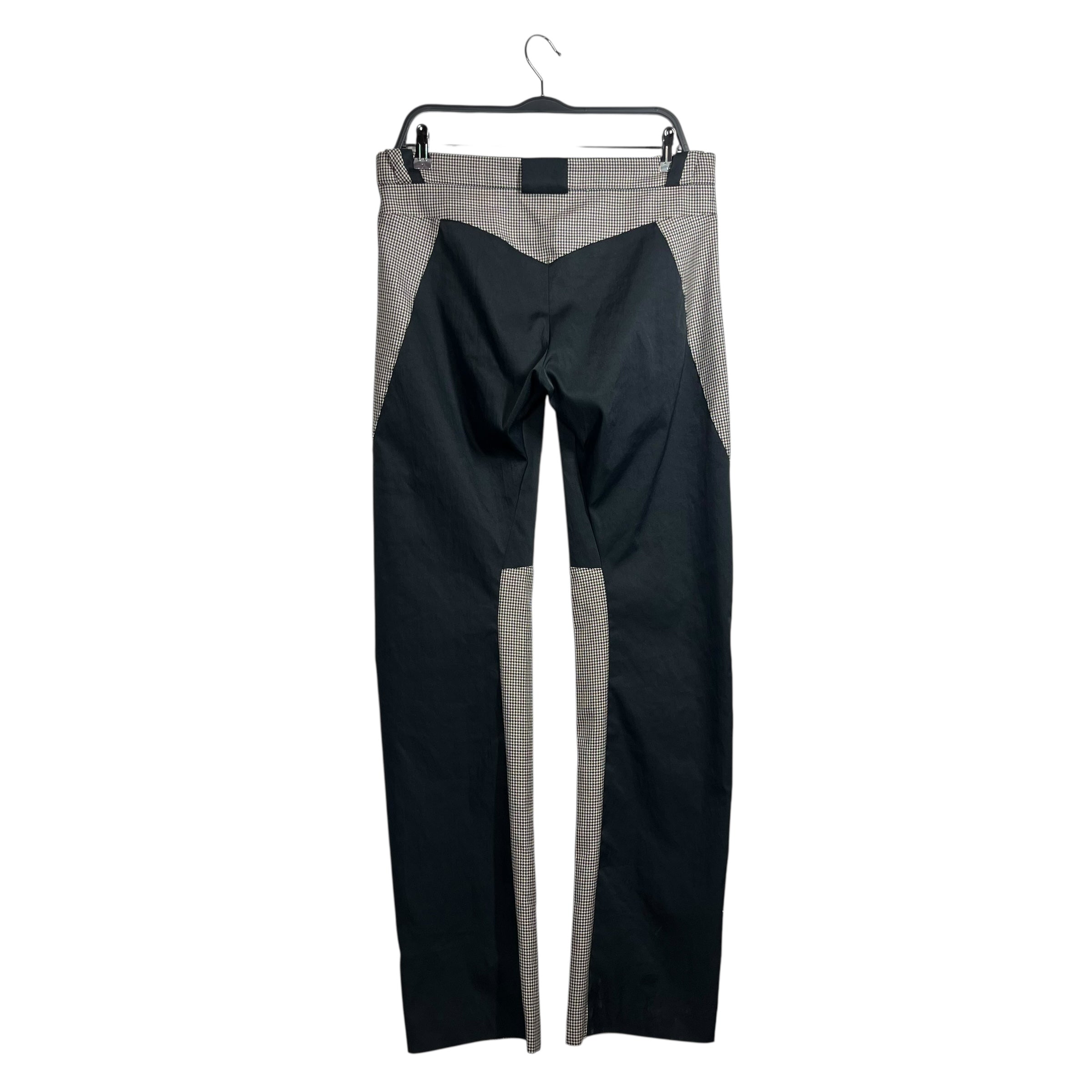 Kiko Kostadinov/Straight Pants/40/Plaid/Wool/BLK/panel trouser view 2