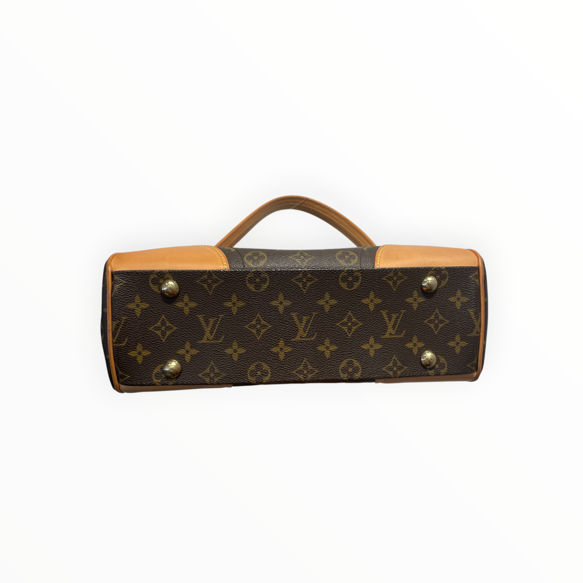 LOUIS VUITTON/Hand Bag/Monogram/Leather/BRW/Beverly MM view 3