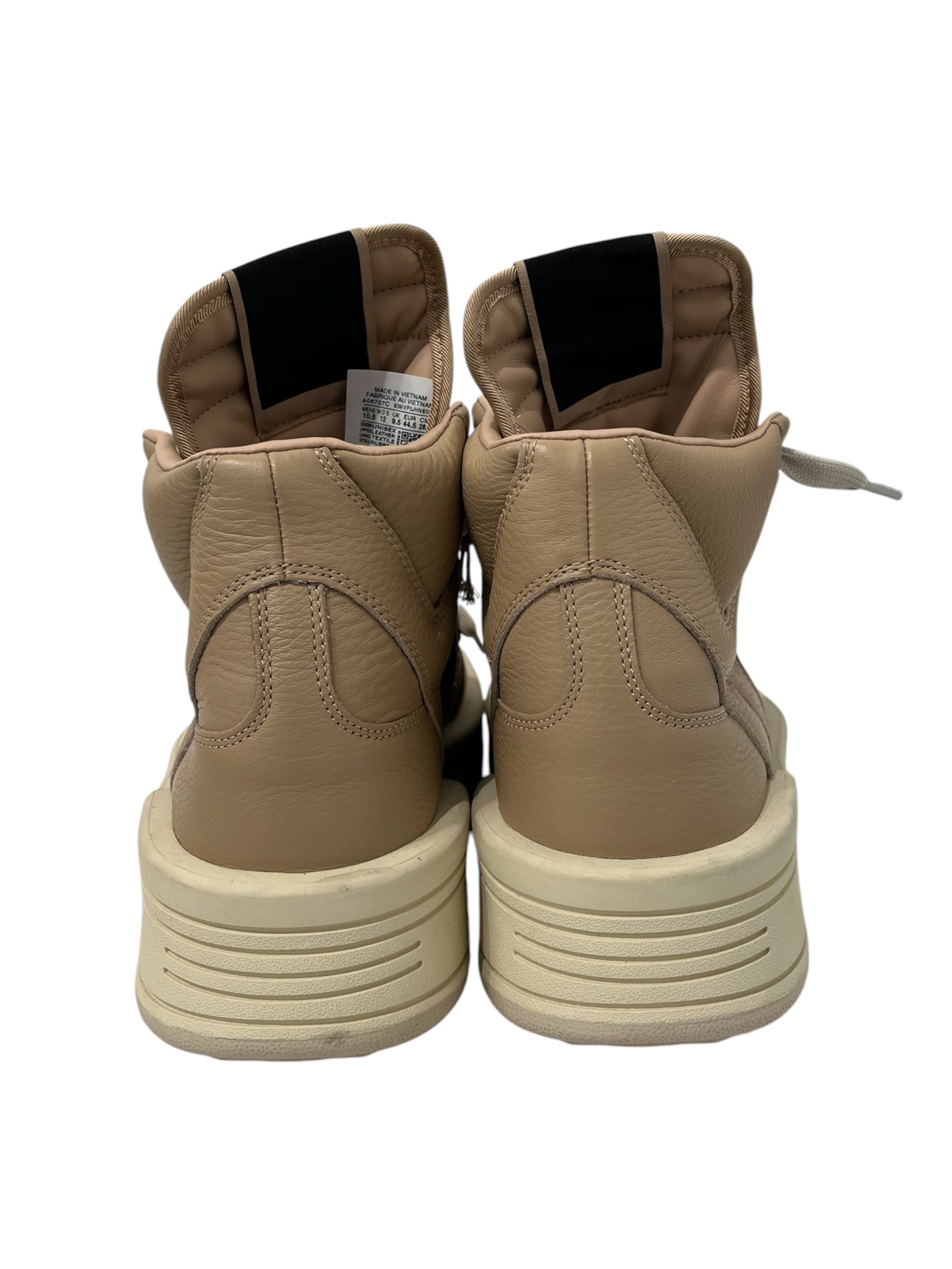 RICK OWENS DRKSHDW/CONVERSE/Hi-Sneakers/US 10.5/Leather/BEG/RICK TURBOWPN view 3