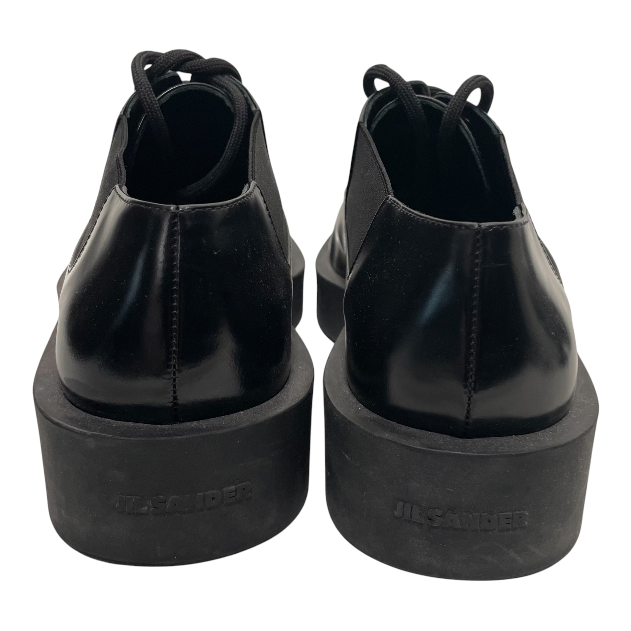 JIL SANDER/Loafers/EU 40/BLK/polished derbys view 4