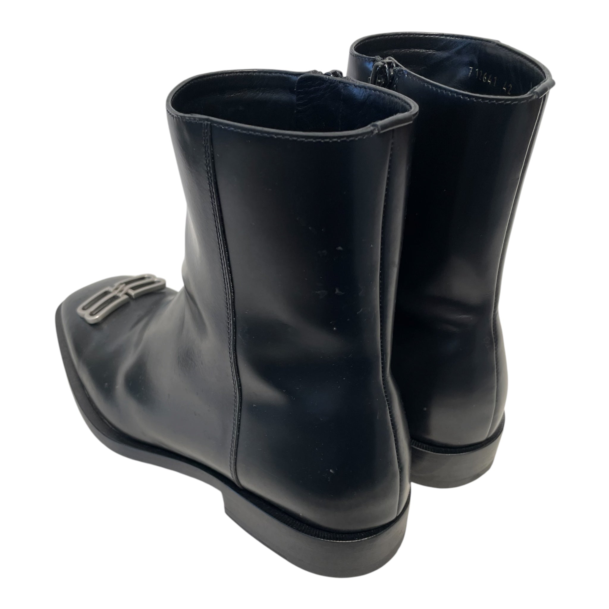 BALENCIAGA/Chelsea Boots/EU 42/Leather/BLK/bb boots view 2