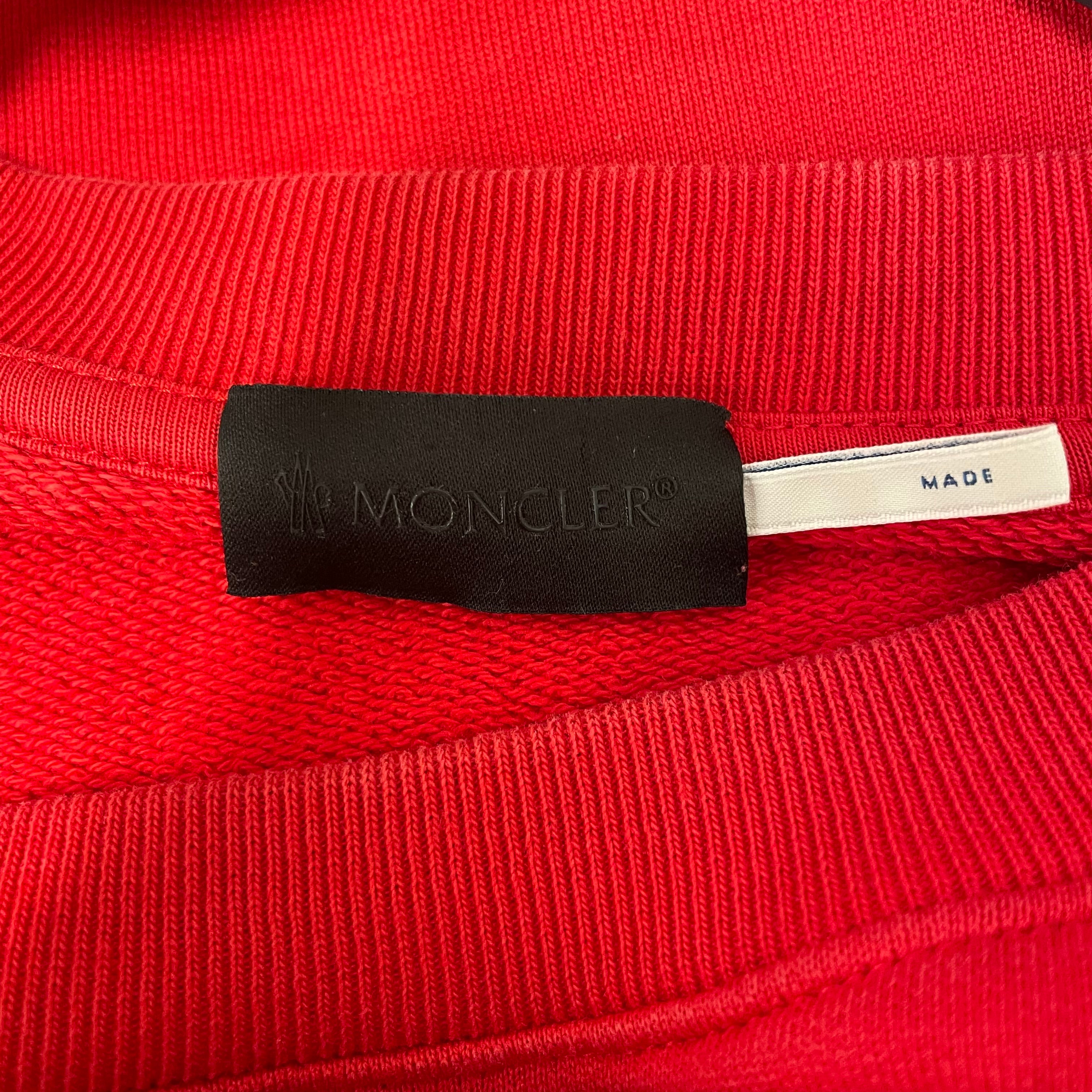 MONCLER/Sweatshirt/3X/Cotton/RED/LOGO view 3