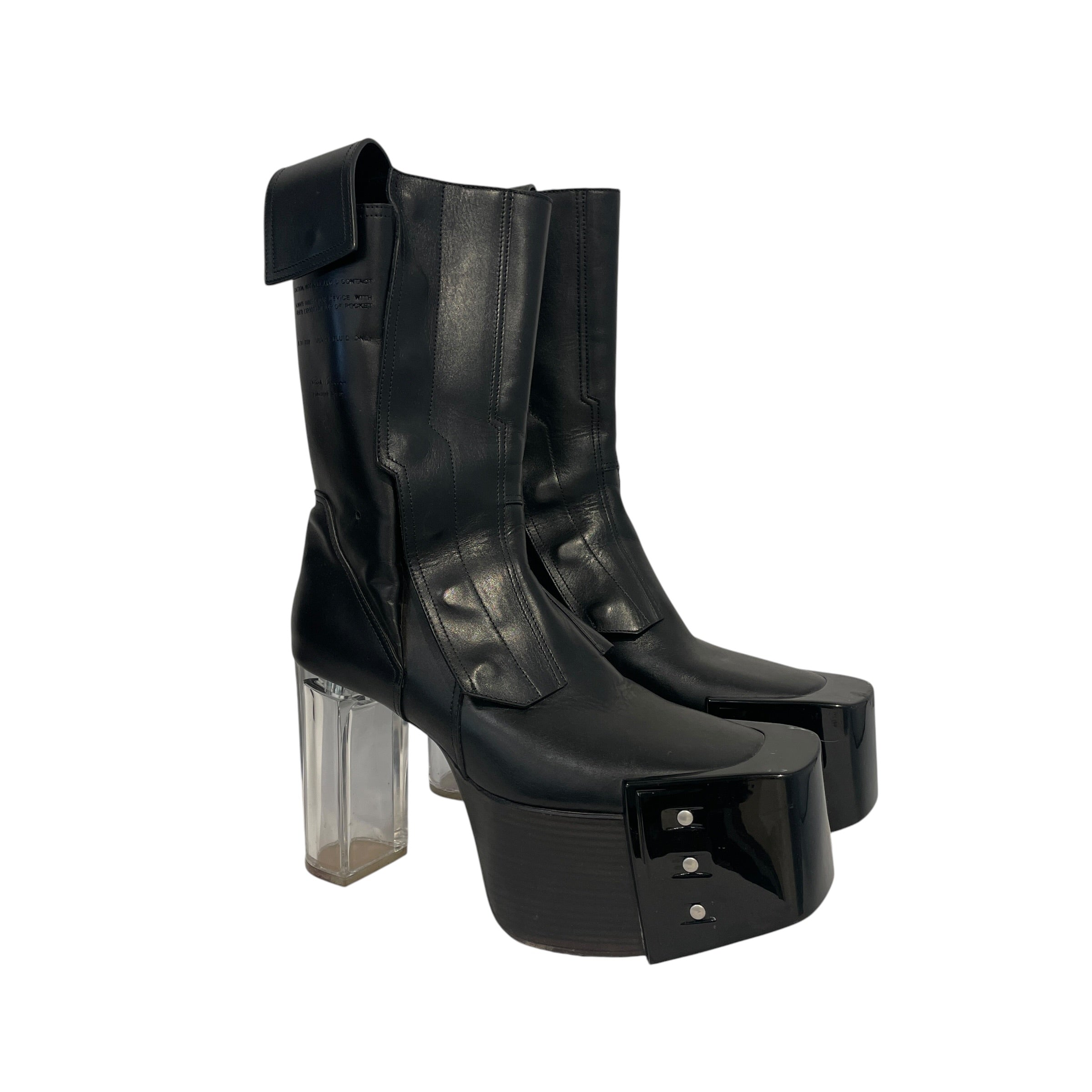 Rick Owens/Boots/EU 41/Leather/BLK/KISS BOOTS FOGPOCKET view 1