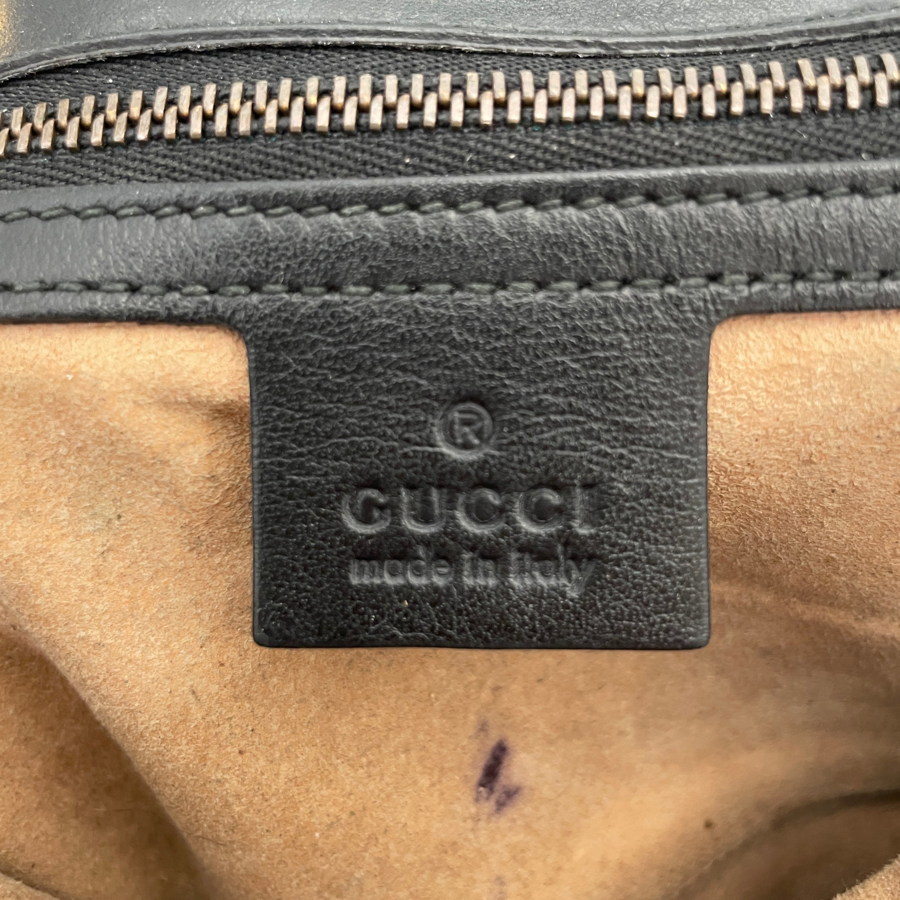 GUCCI/Cross Body Bag/Leather/BLK/marmont view 5