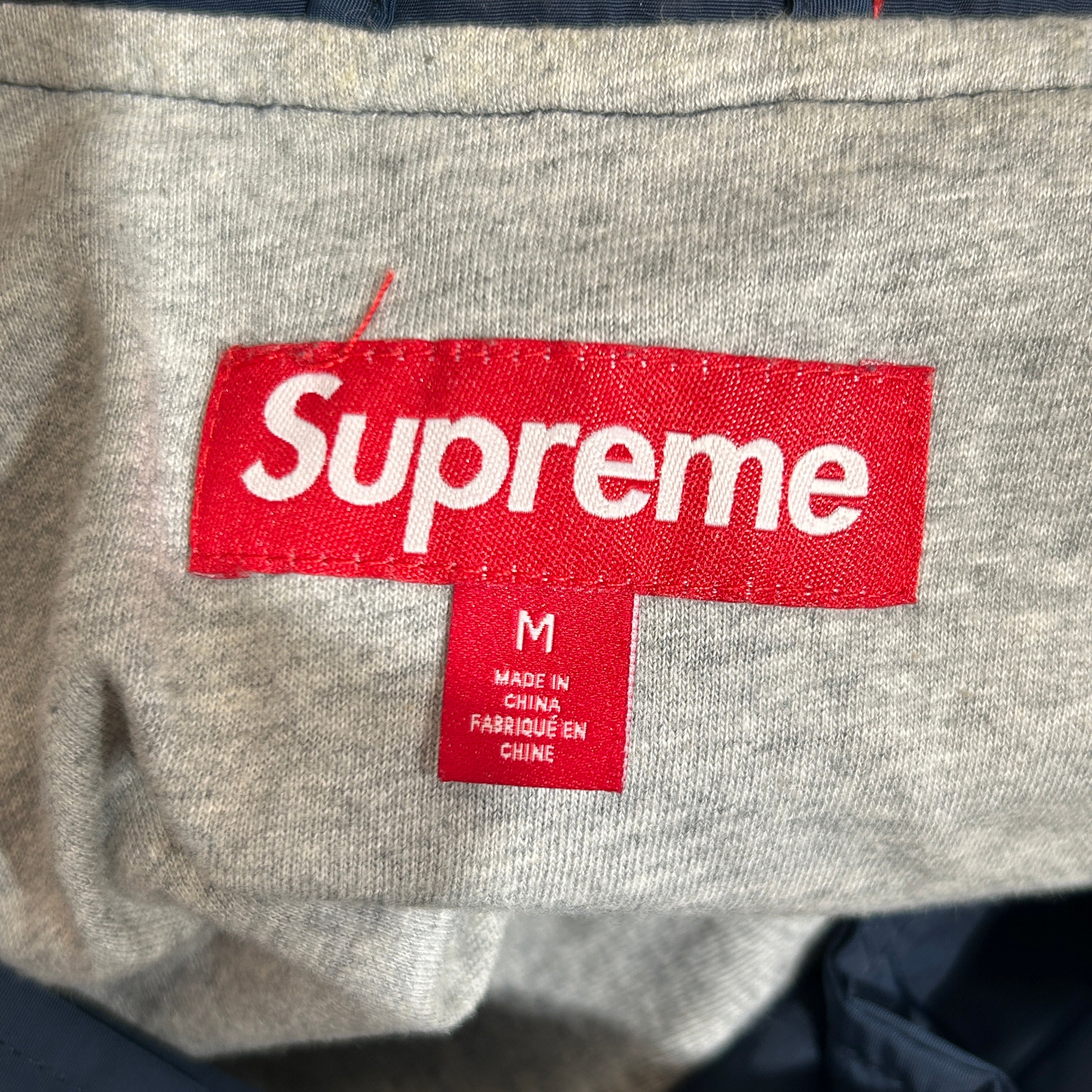 Supreme/Jacket/M/Nylon/NVY/Graphic/ylw text view 3