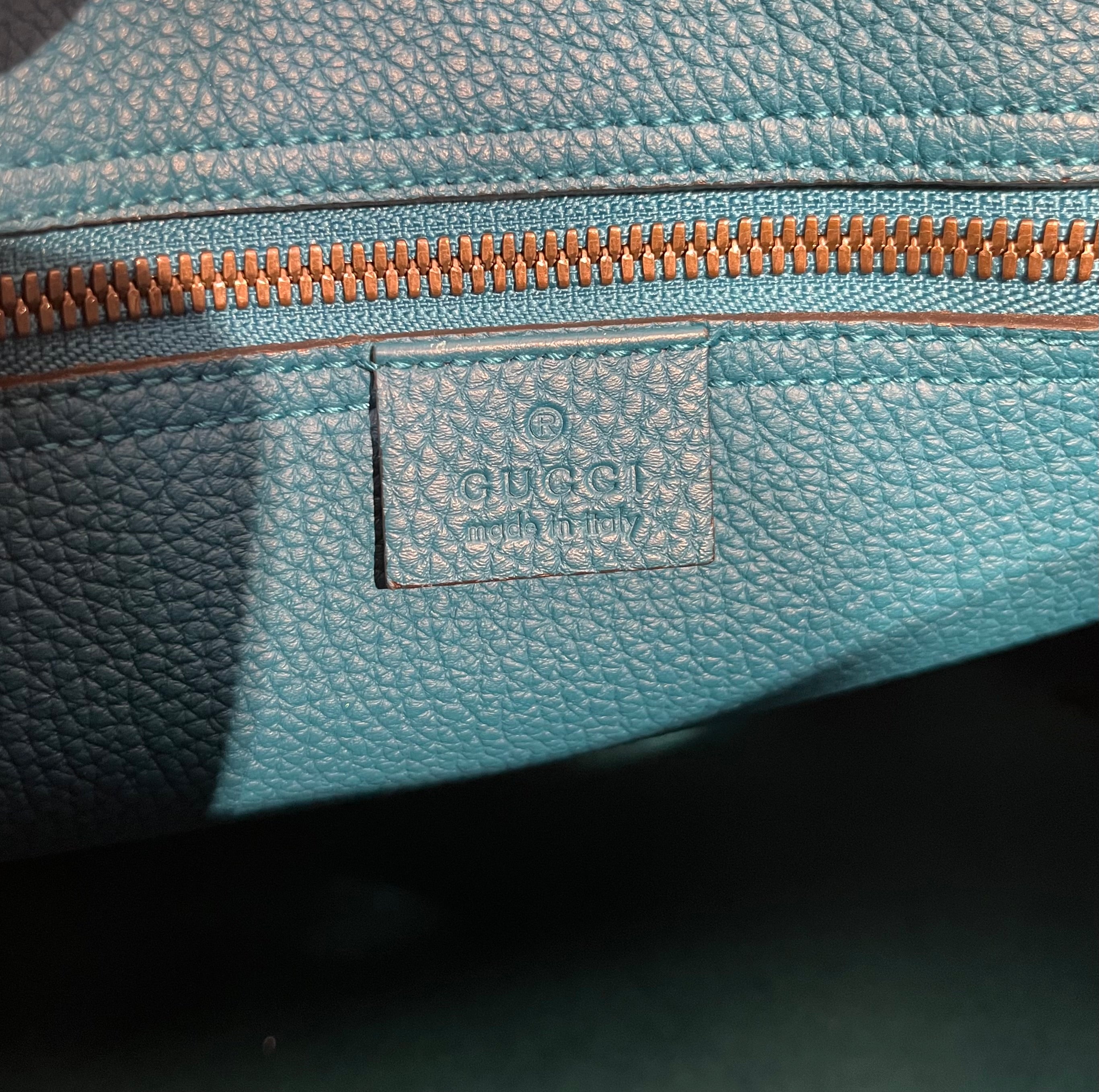 GUCCI/Hand Bag/Leather/BLU/HORSEBIT CALFSKIN BAG view 4