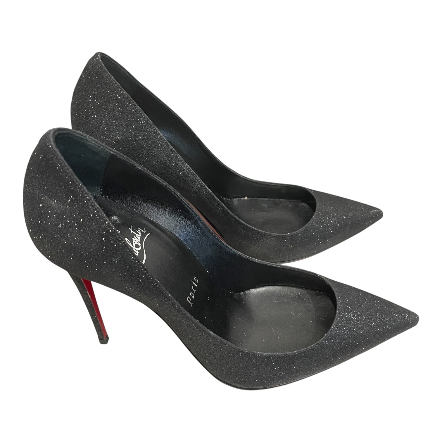 Christian Louboutin/Heels/EU 37.5/BLK/GLITTER KATE 100 view 2