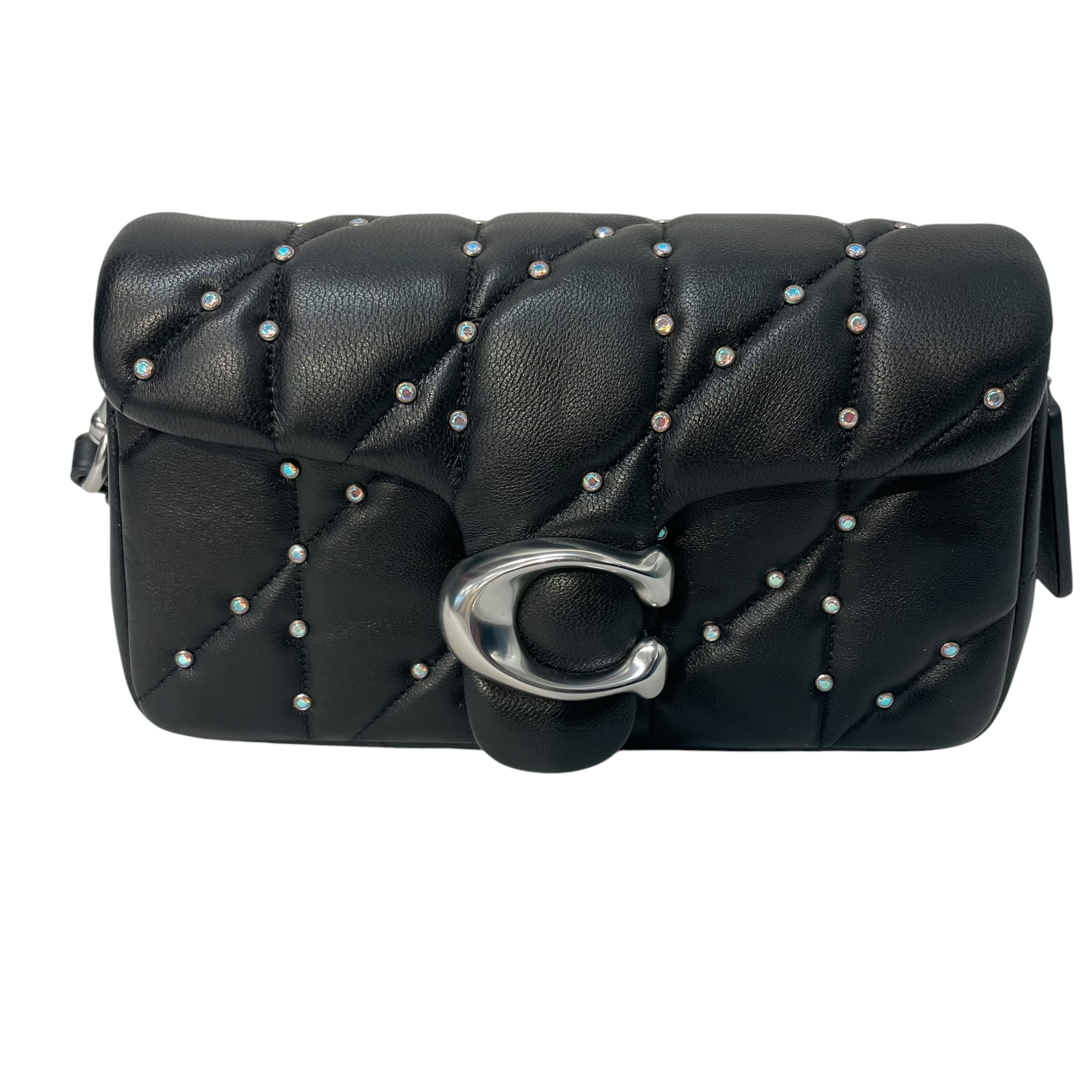 COACH/Cross Body Bag/Leather/BLK/quilted crystal tabby cz522 view 1