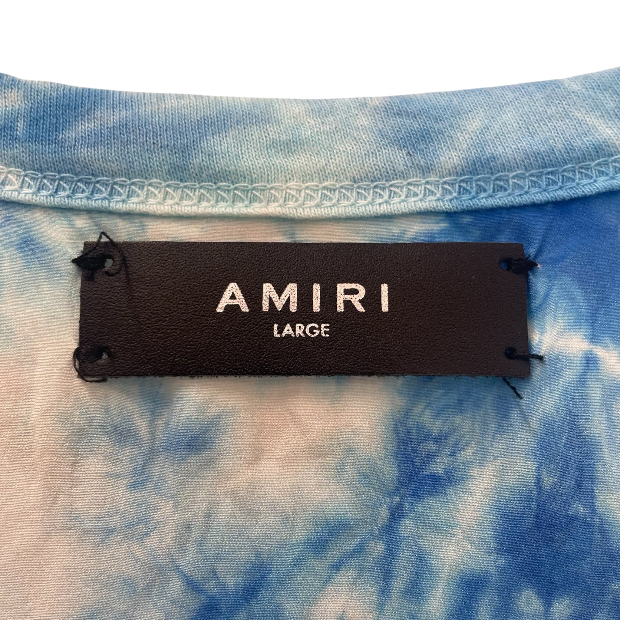 AMIRI/T-Shirt/M/Cotton/BLU/All Over Print/ view 3