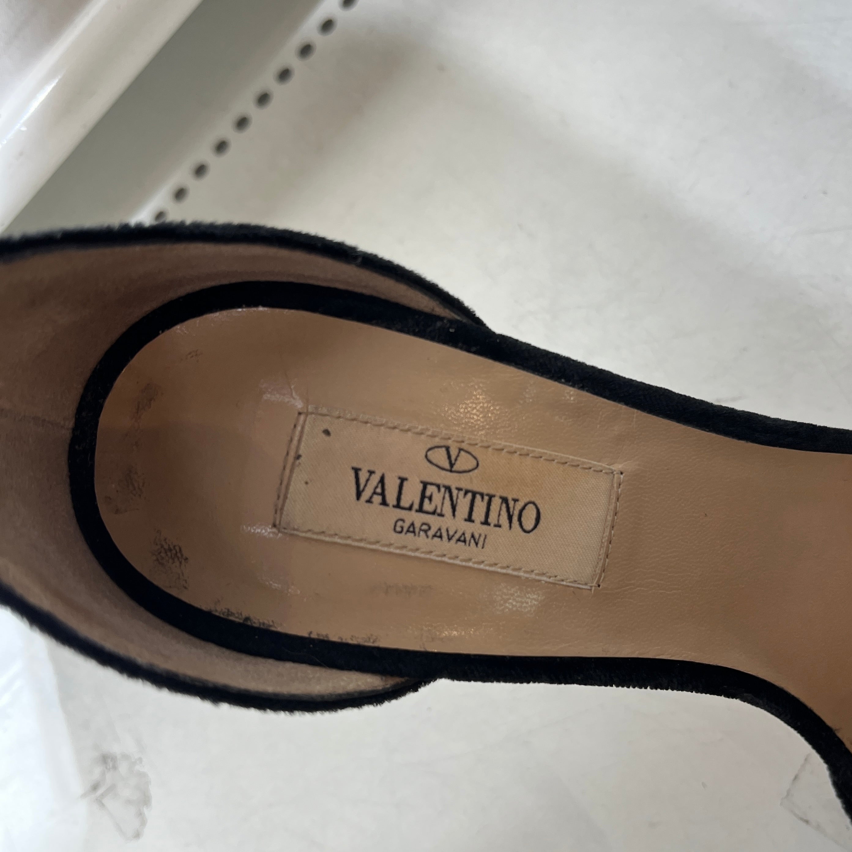 VALENTINO/Heels/US 8.5/Suede/BLK/Bow Heels view 3