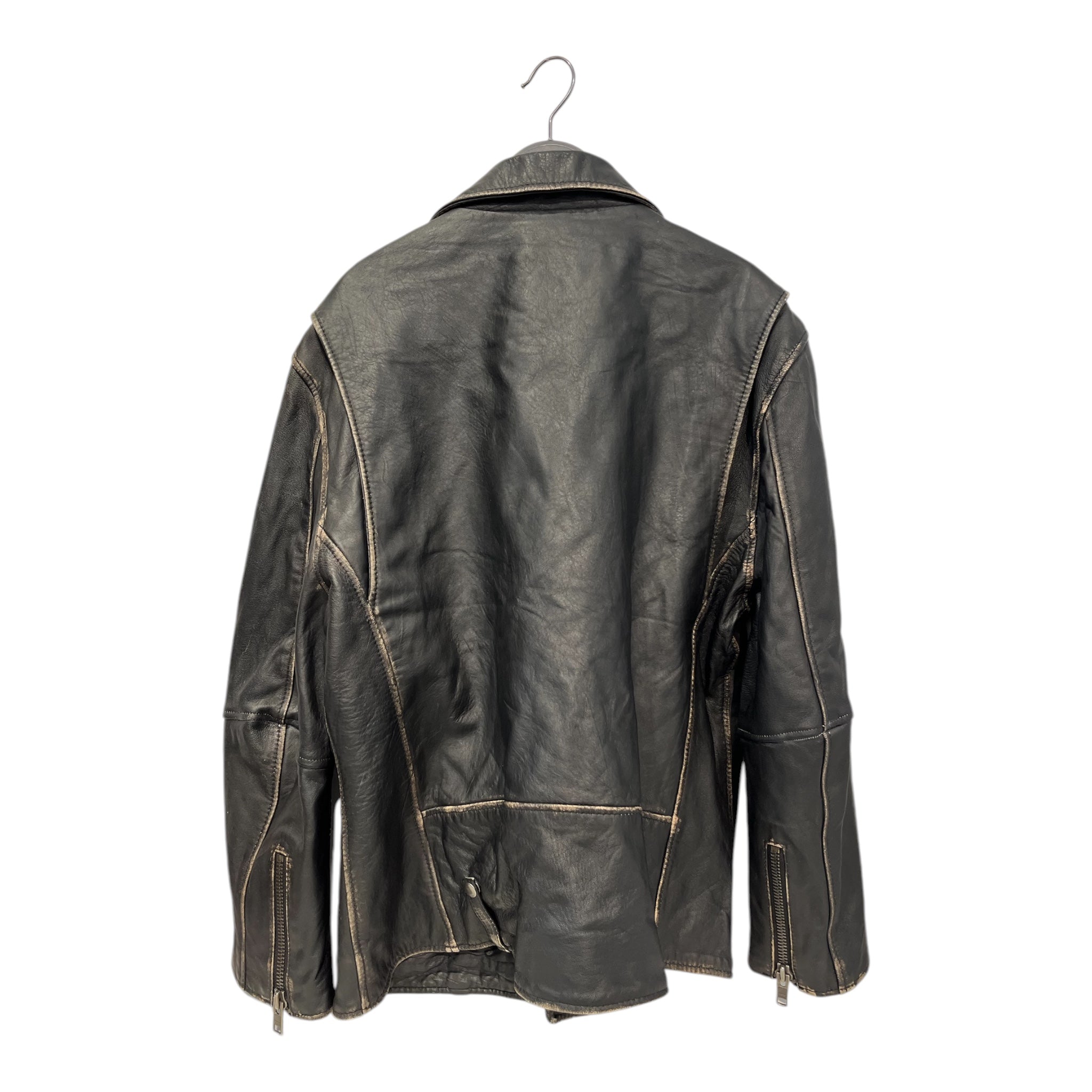BOLONGARO TREVOR/Leather Jkt/XXL/Leather/BLK/RN98302 leather biker jkt view 2