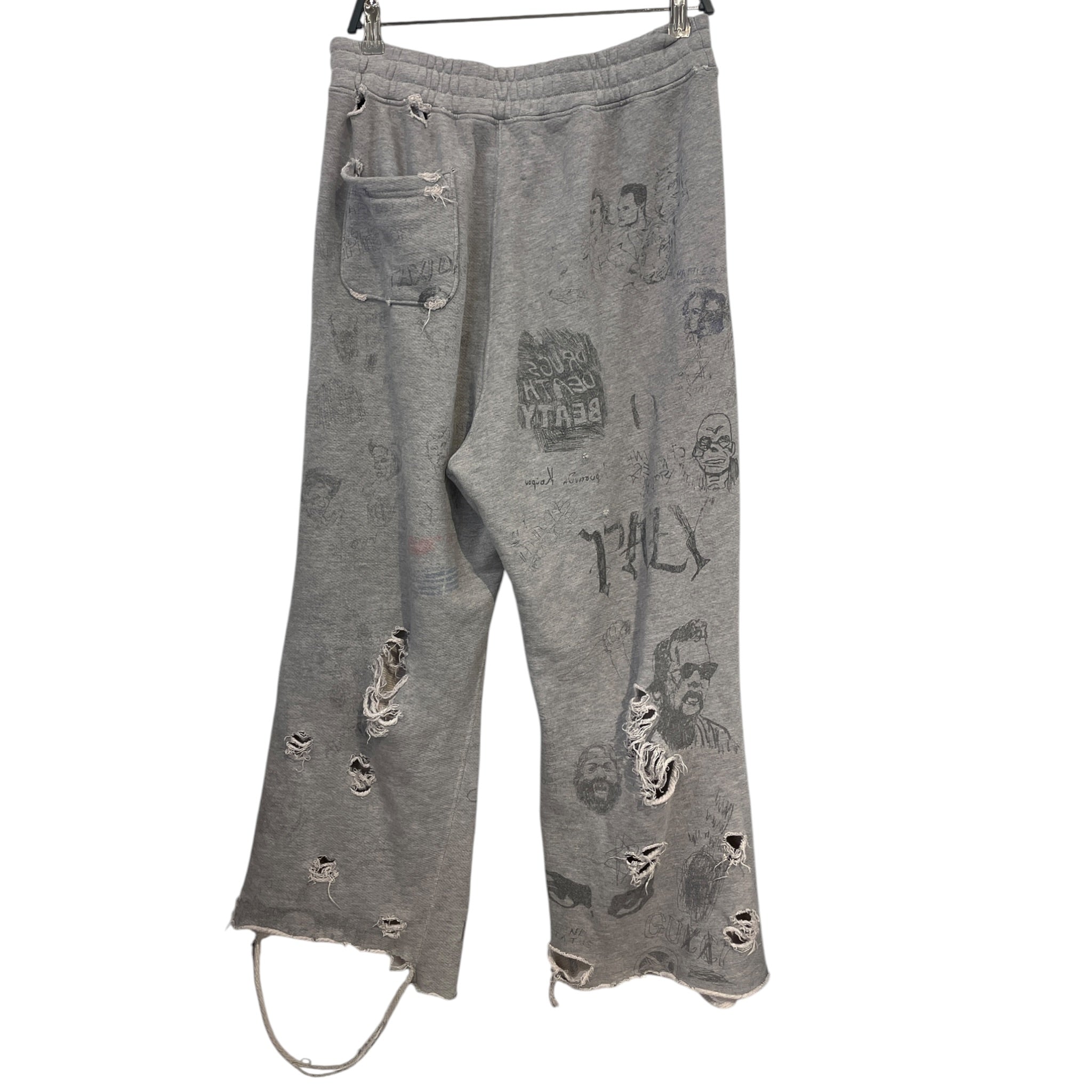 Paly(PALY HOLLYWOOD)/Pants/L/Cotton/GRY/Graphic/PALY HOLLYWOOD view 2