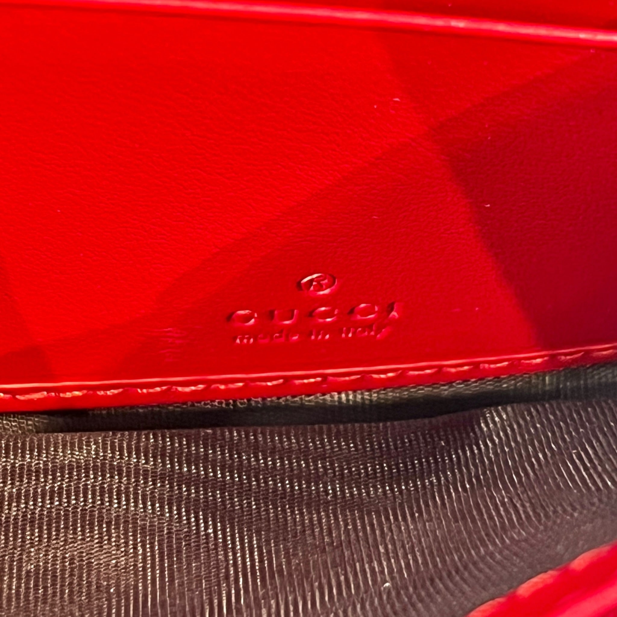 GUCCI/Long Wallet/Leather/RED/GG MARMONT CONTINENTAL view 4